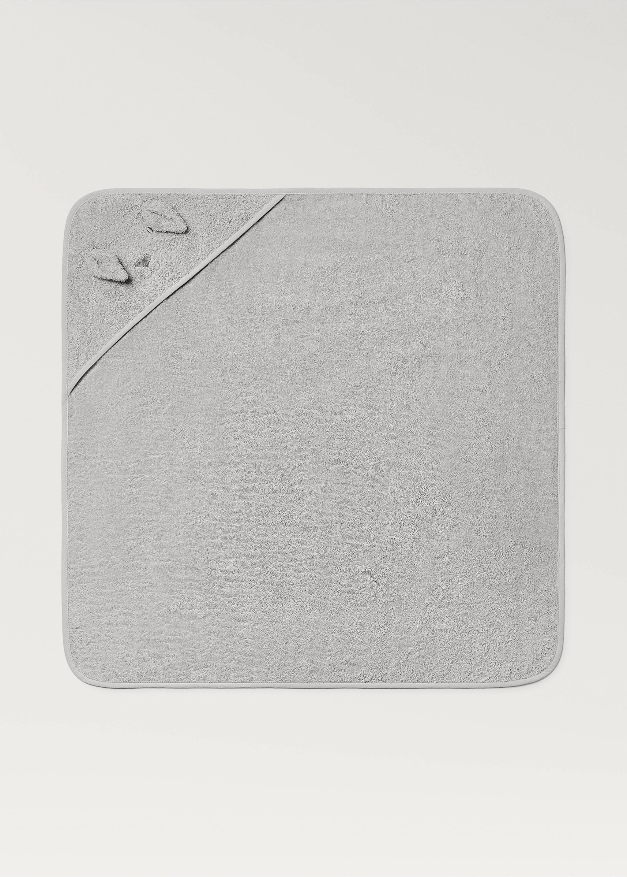 Children's terry bath cape with ears - Article without model, Grey. Ref: 87003376-00.