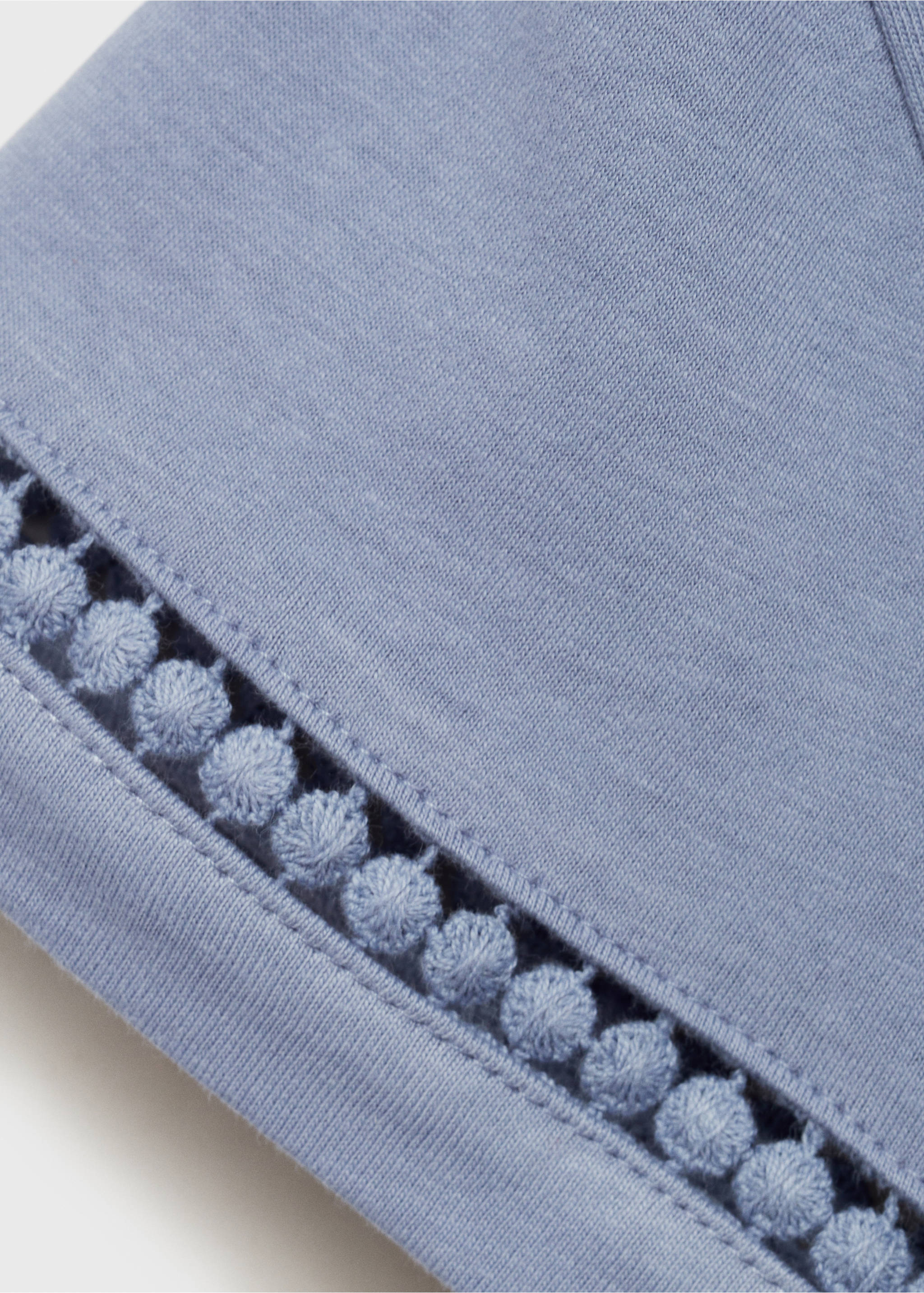 Camiseta detalles calados - Detalle del artículo 8, Azul petróleo. Ref: 87003652-00.