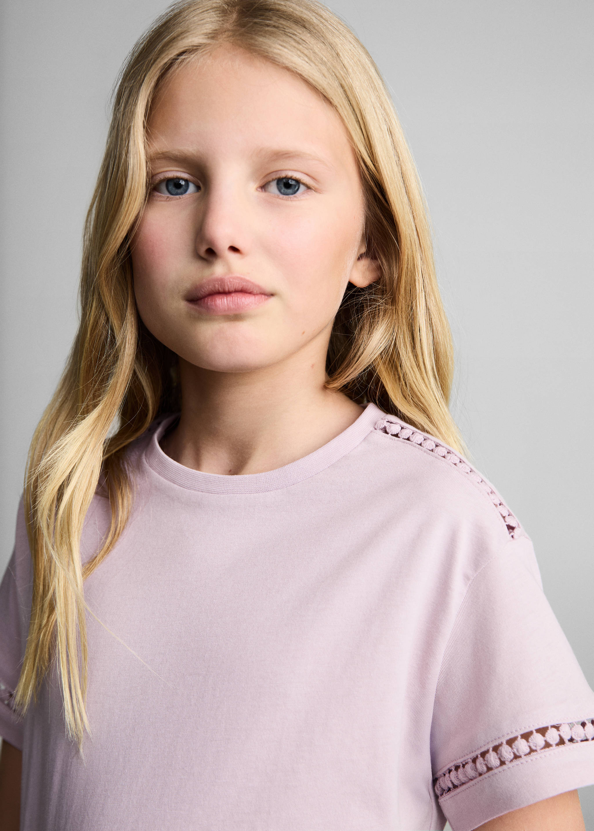 Openwork details T-shirt - Details of the article 1