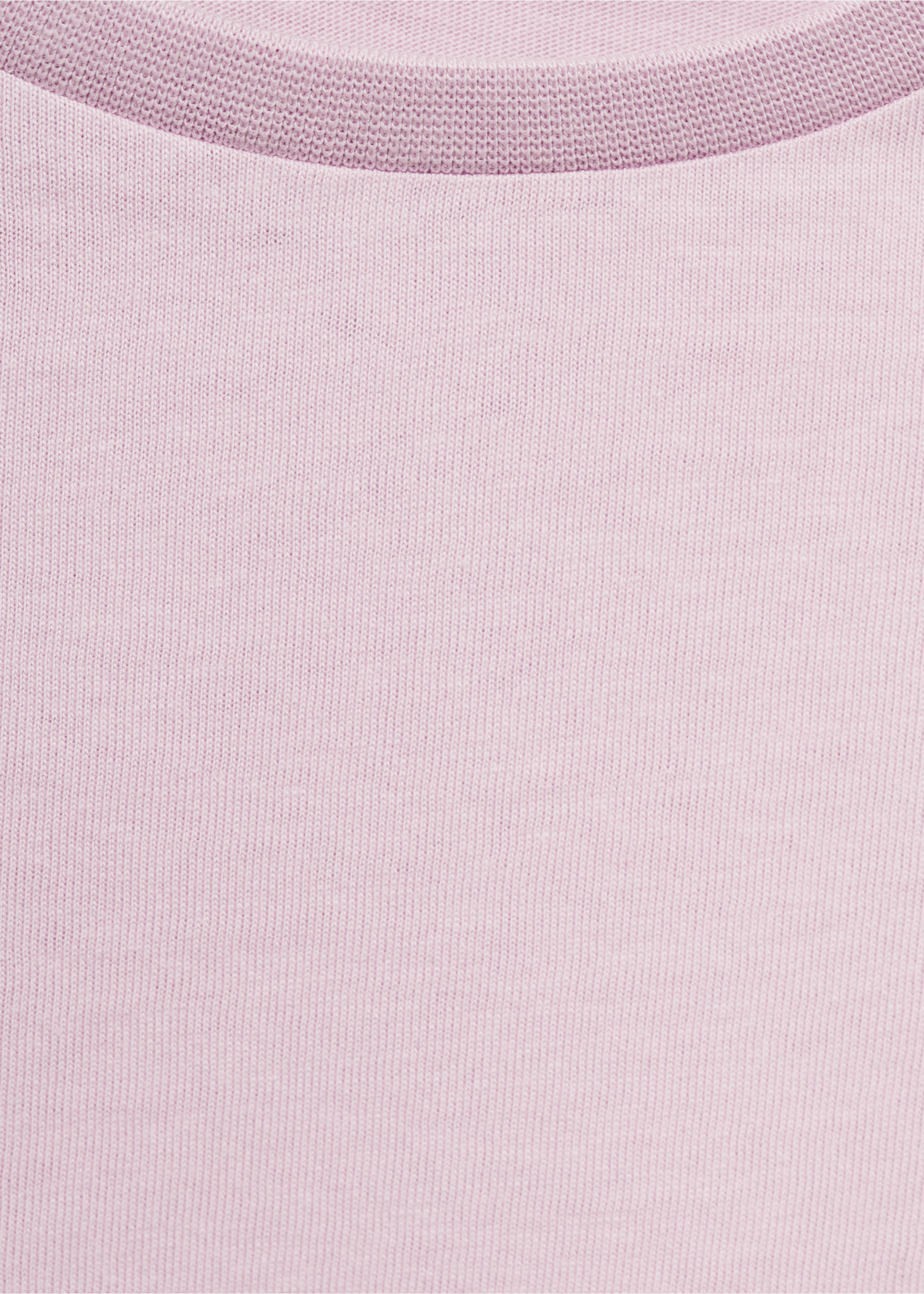 Openwork details T-shirt - Details of the article 0, Pink. Ref: 87003652-00.