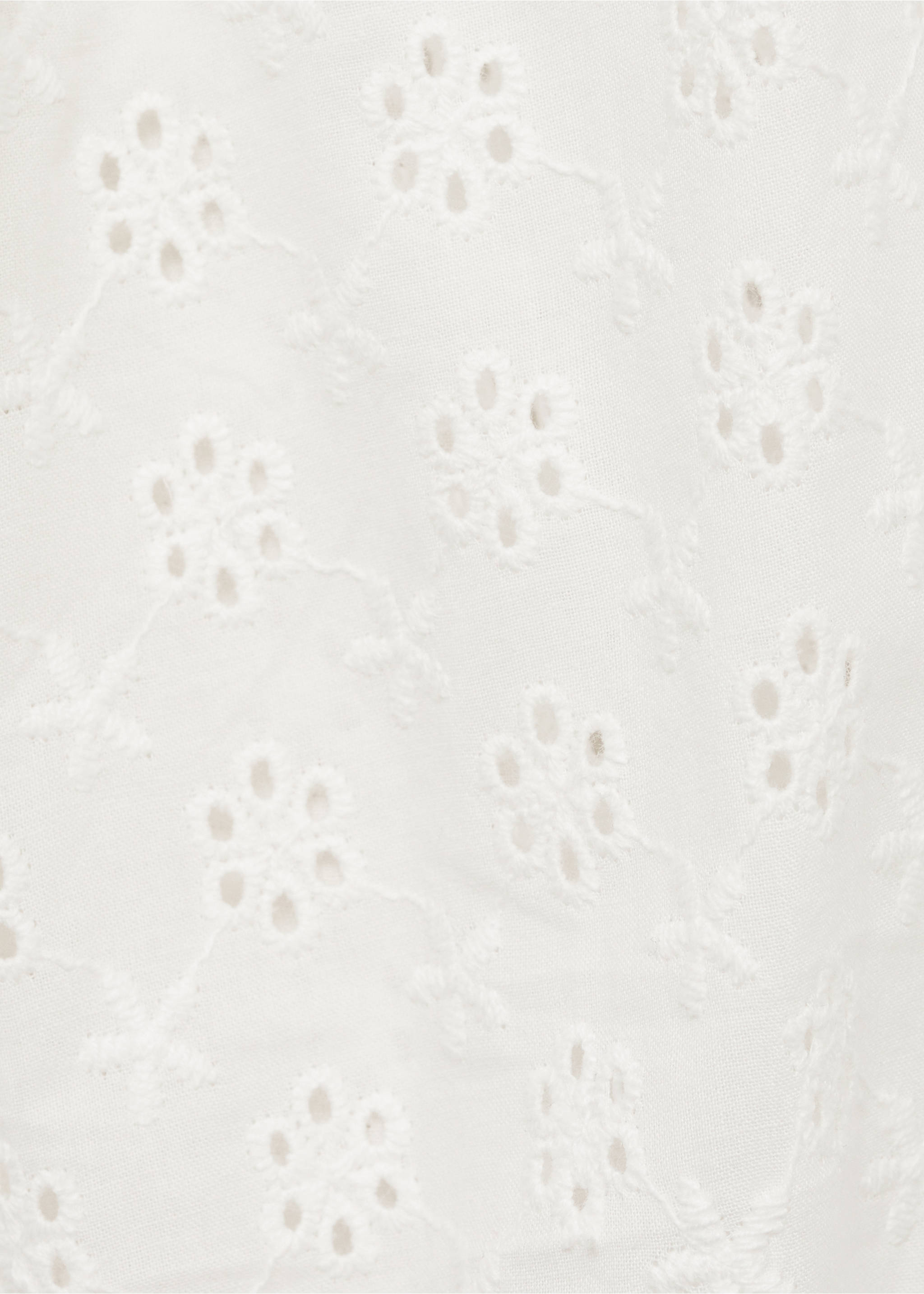 Embroidered sleeve T-shirt - Details of the article 8, Off White. Ref: 87003653-00.