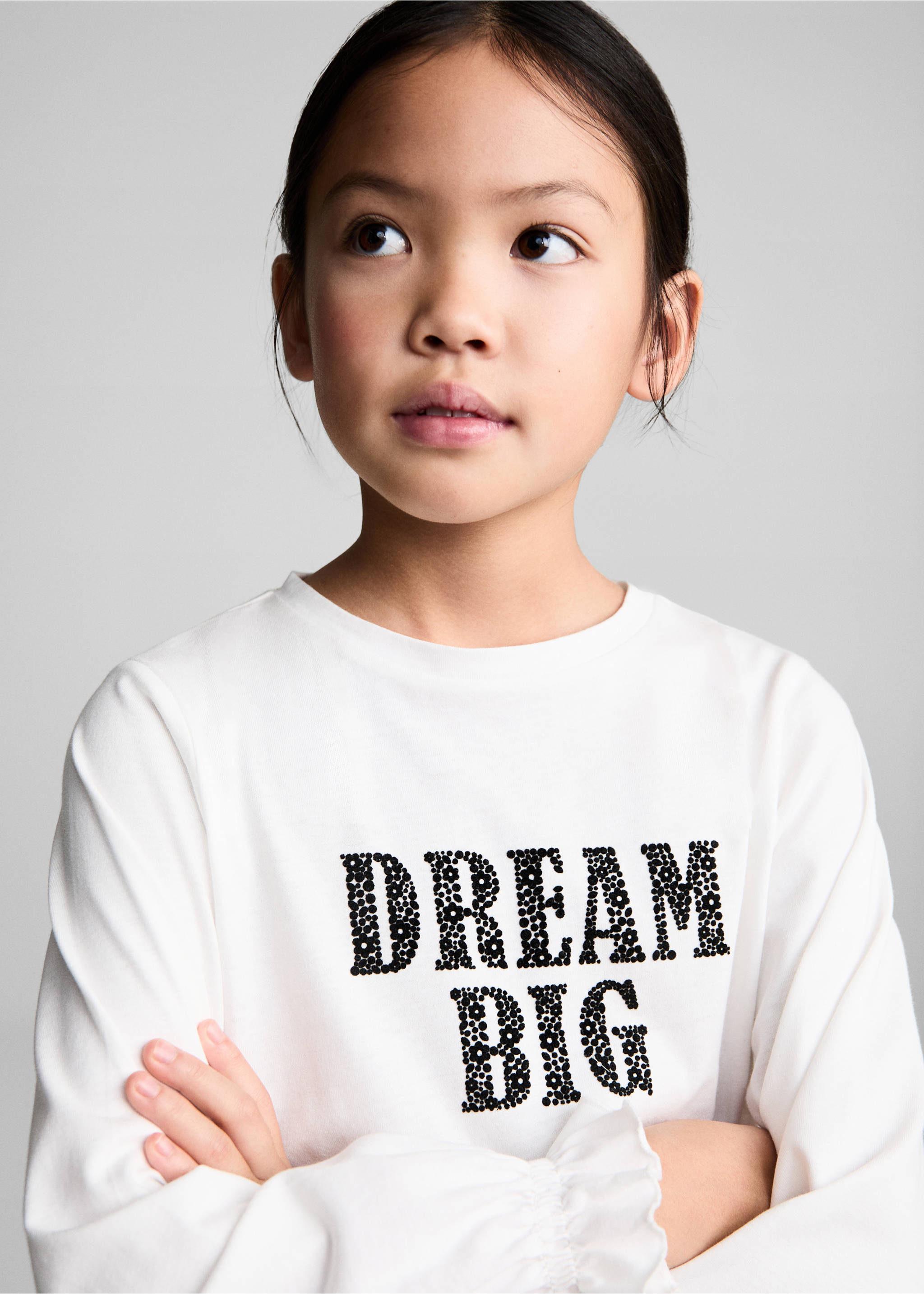 Message cotton T-shirt - Details of the article 1, Off White. Ref: 87003654-00.