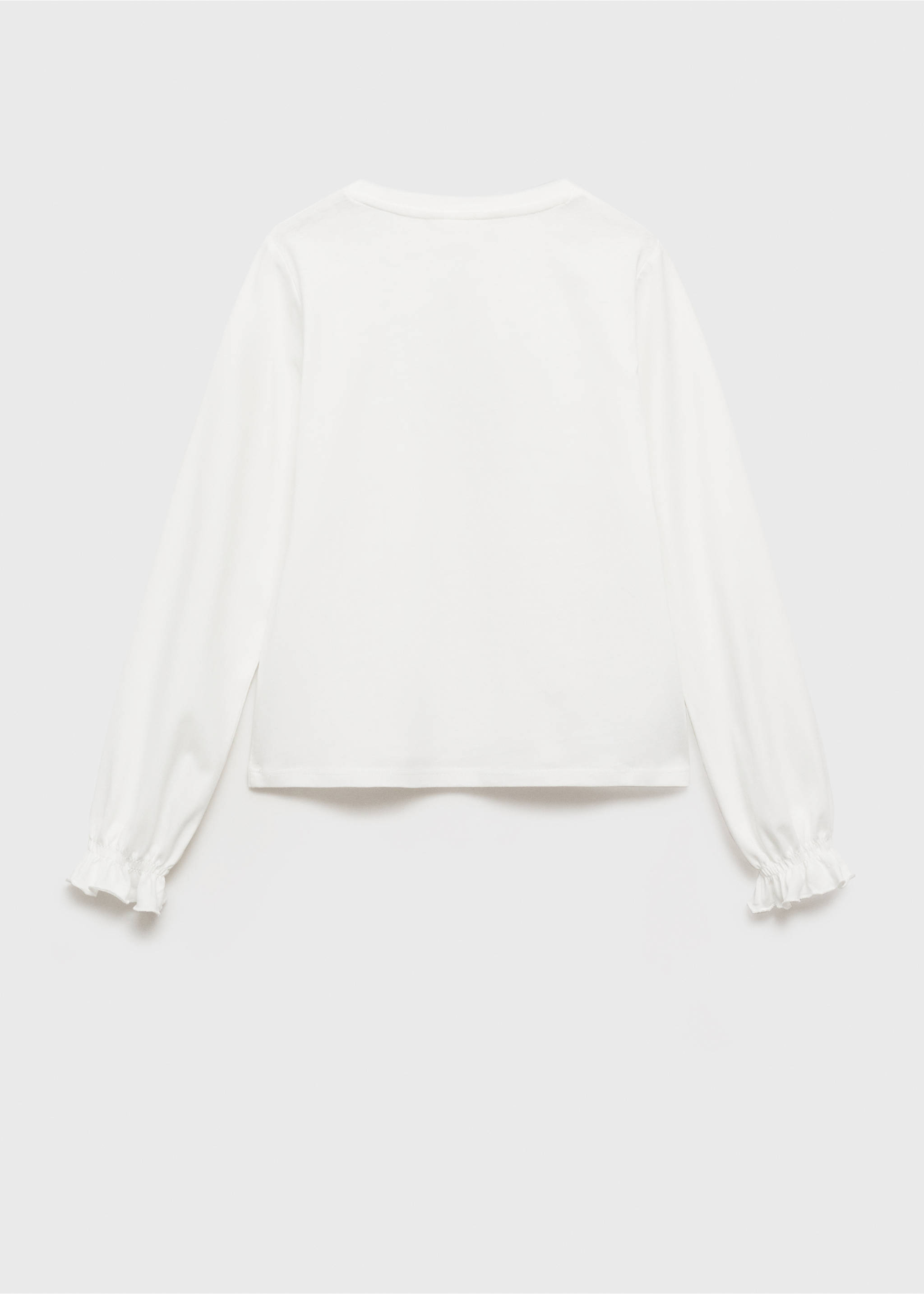 Message cotton T-shirt - Reverse of the article, Off White. Ref: 87003654-00.