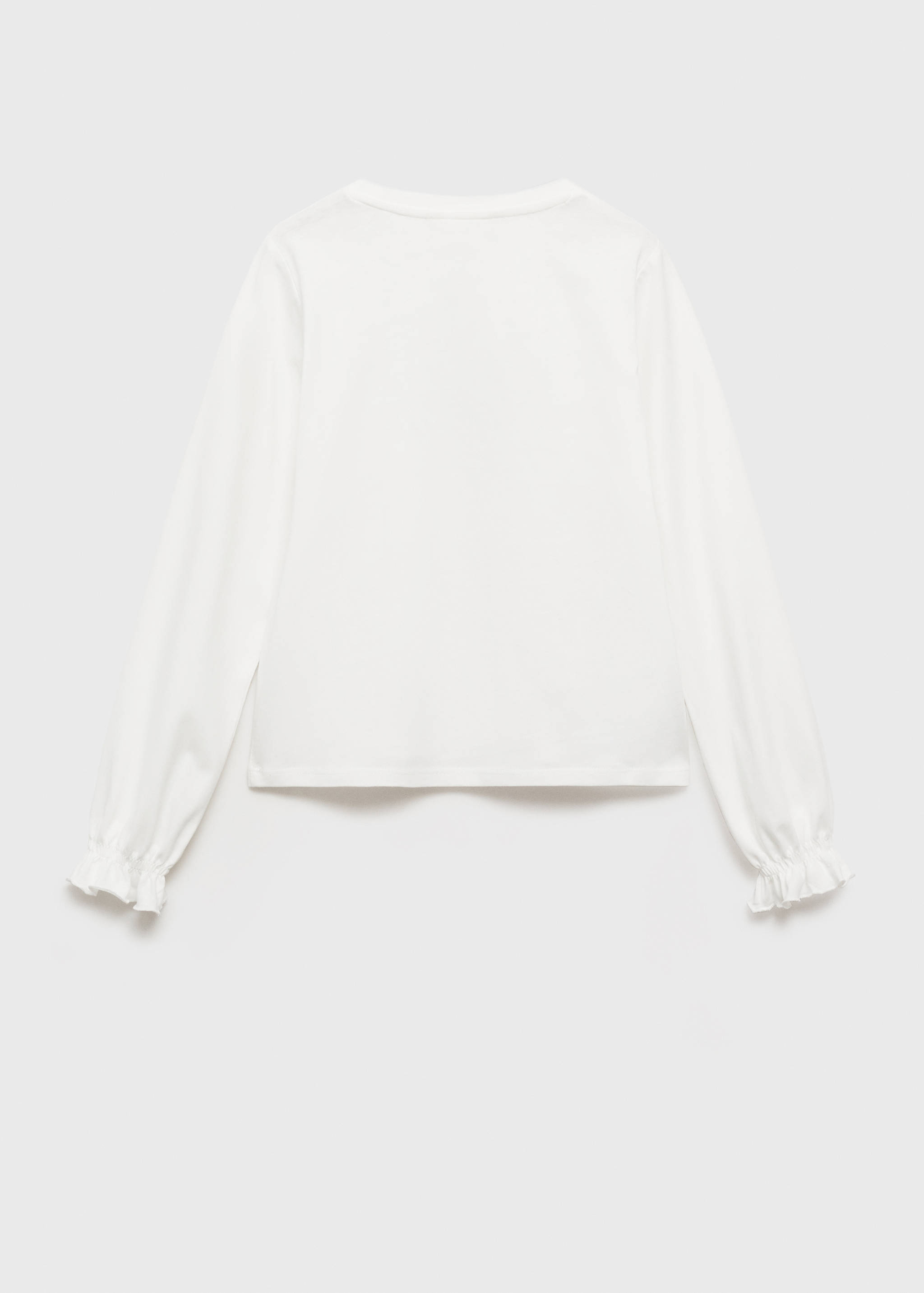 Message cotton T-shirt - Reverse of the article