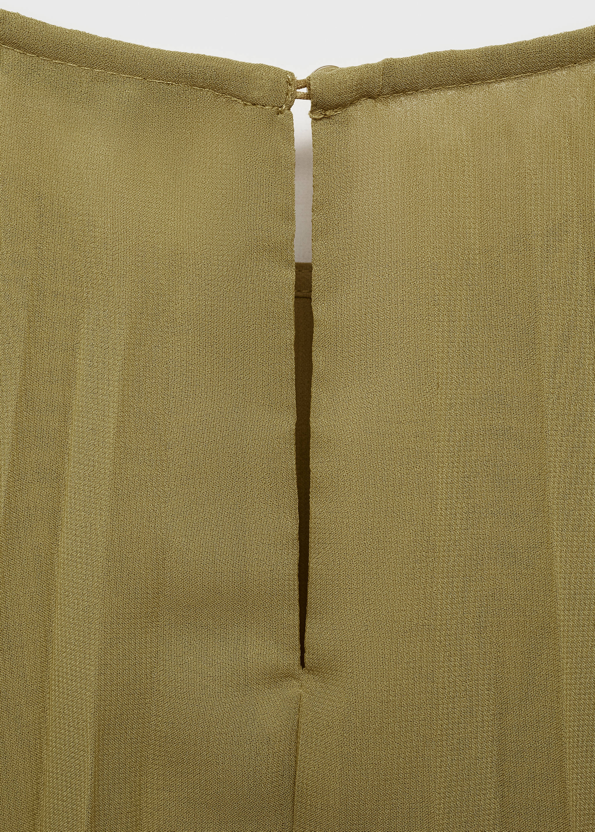 Robe plissée ceinture à nouer - Détail de l'article 0