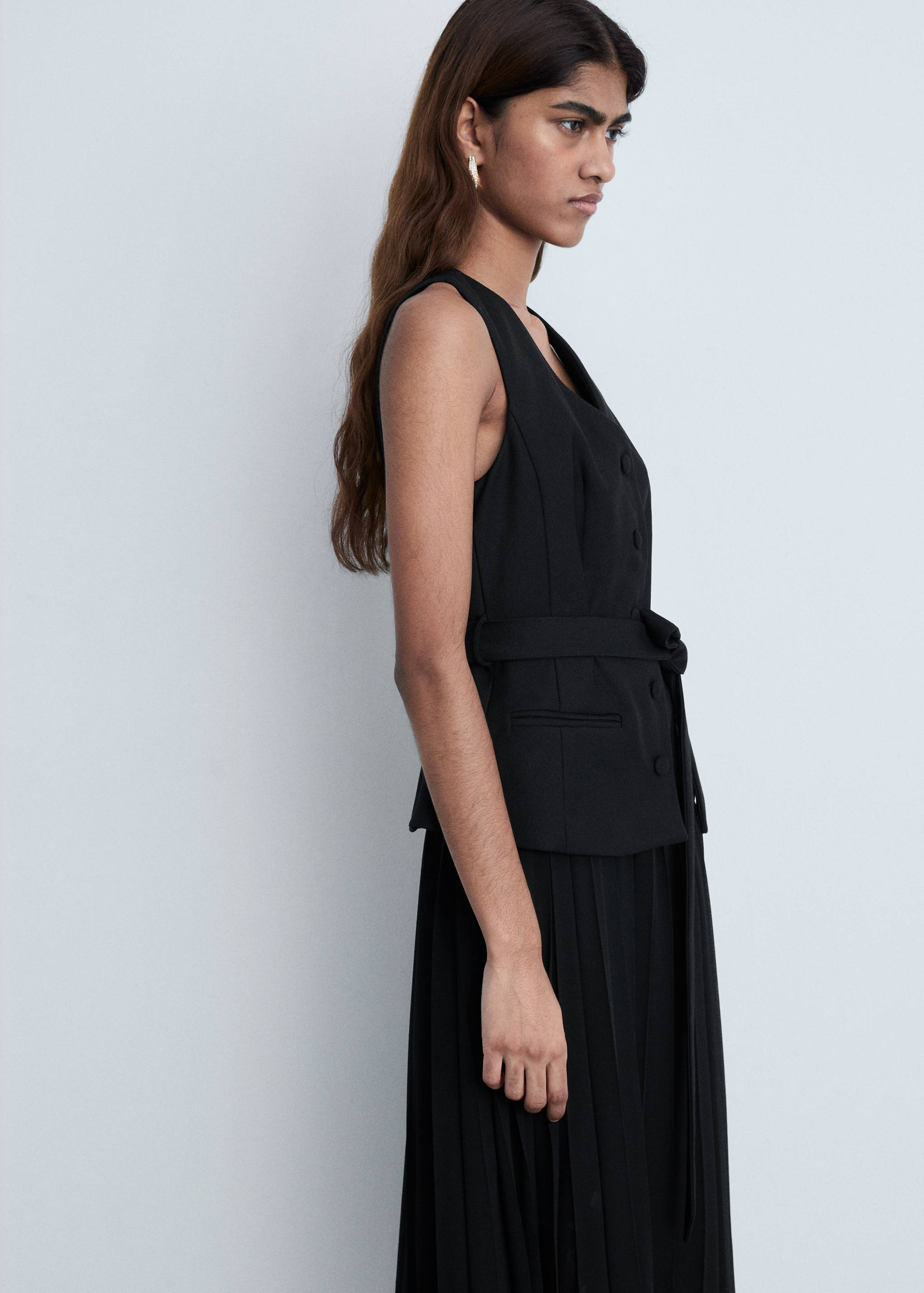 Combined waistcoat dress - Medium plane