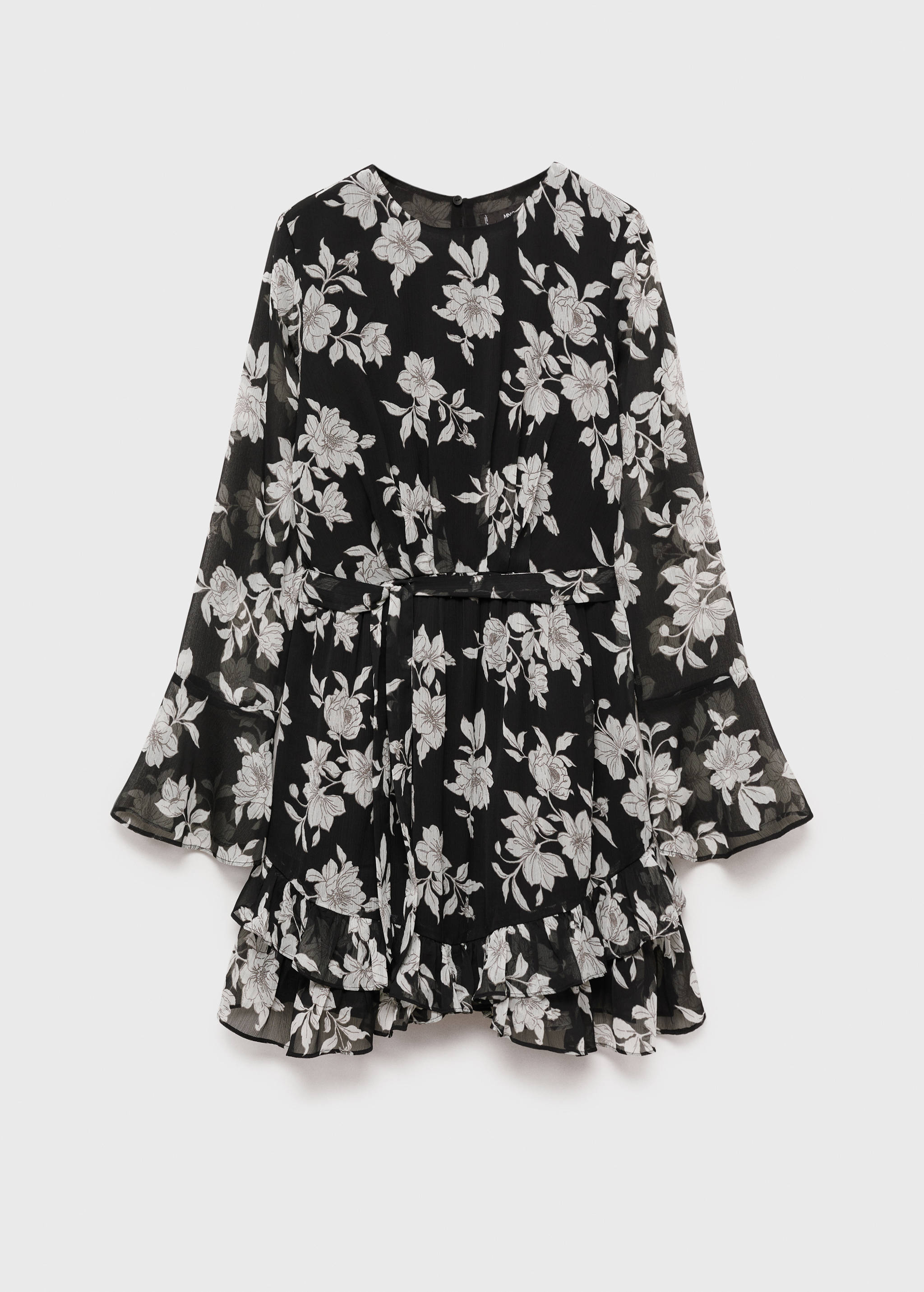 Ruffled floral print dress - Article without model