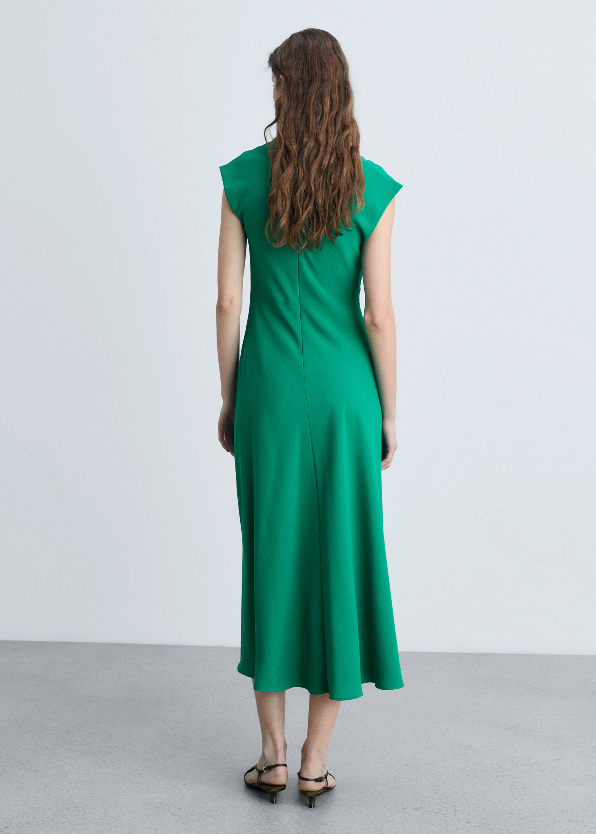 A-line dress with draped waist - Reverse of the article