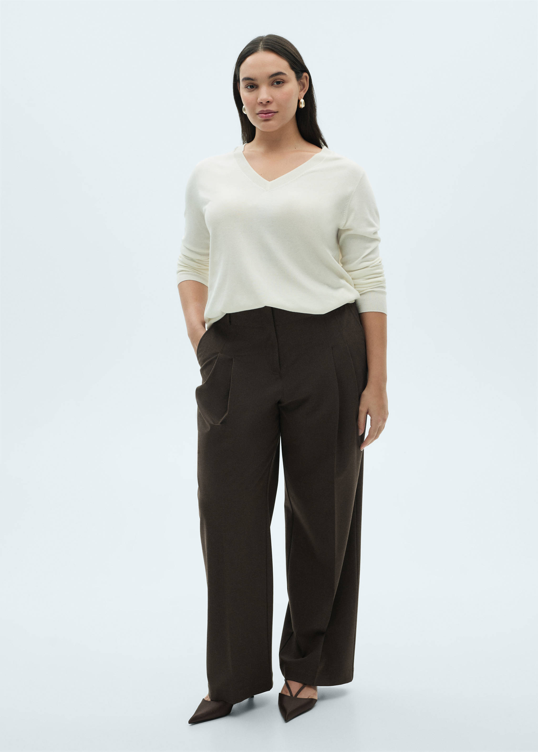 Strickpullover mit V-Ausschnitt - Detail des Artikels 3