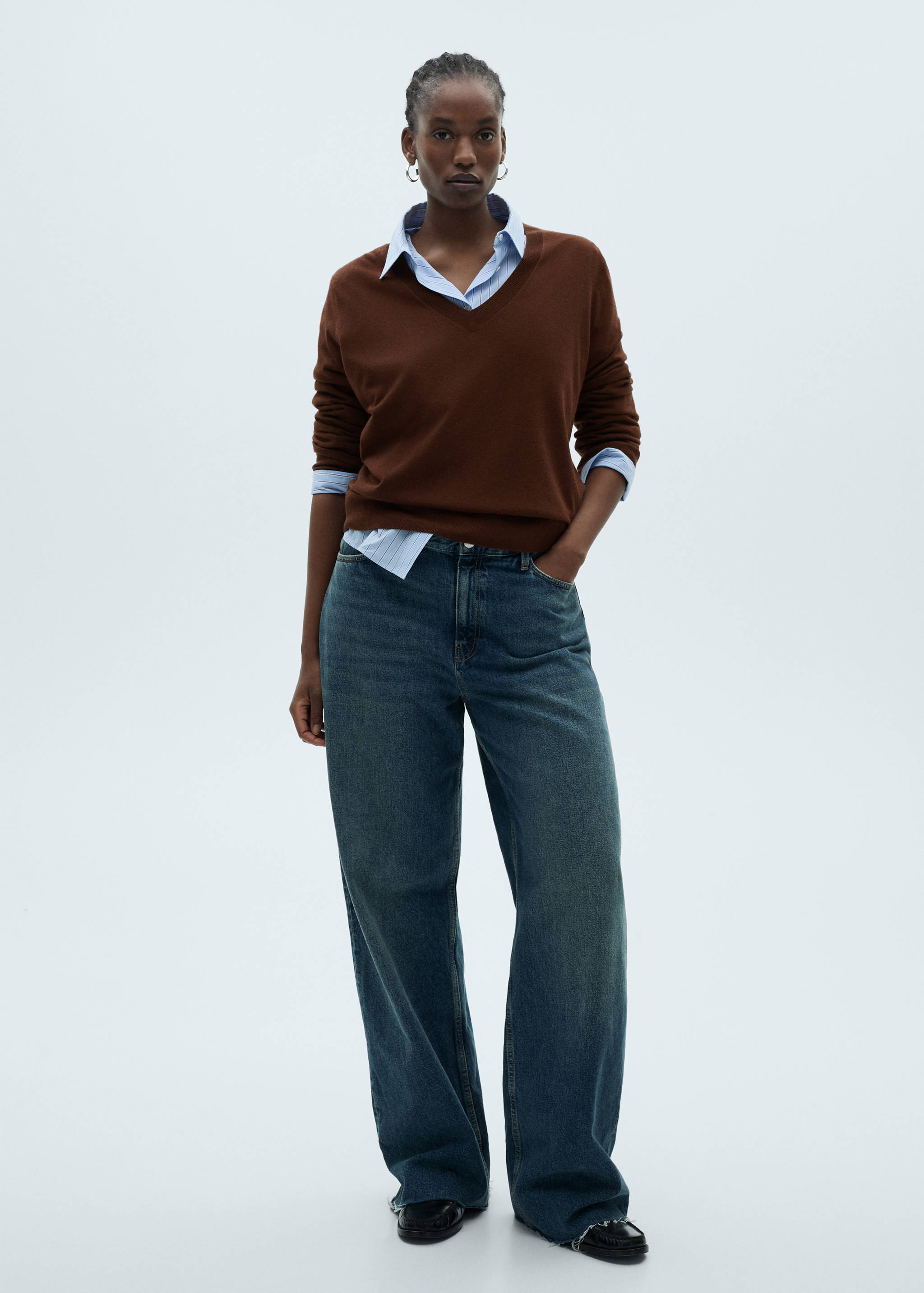 Strickpullover mit V-Ausschnitt - Detail des Artikels 3