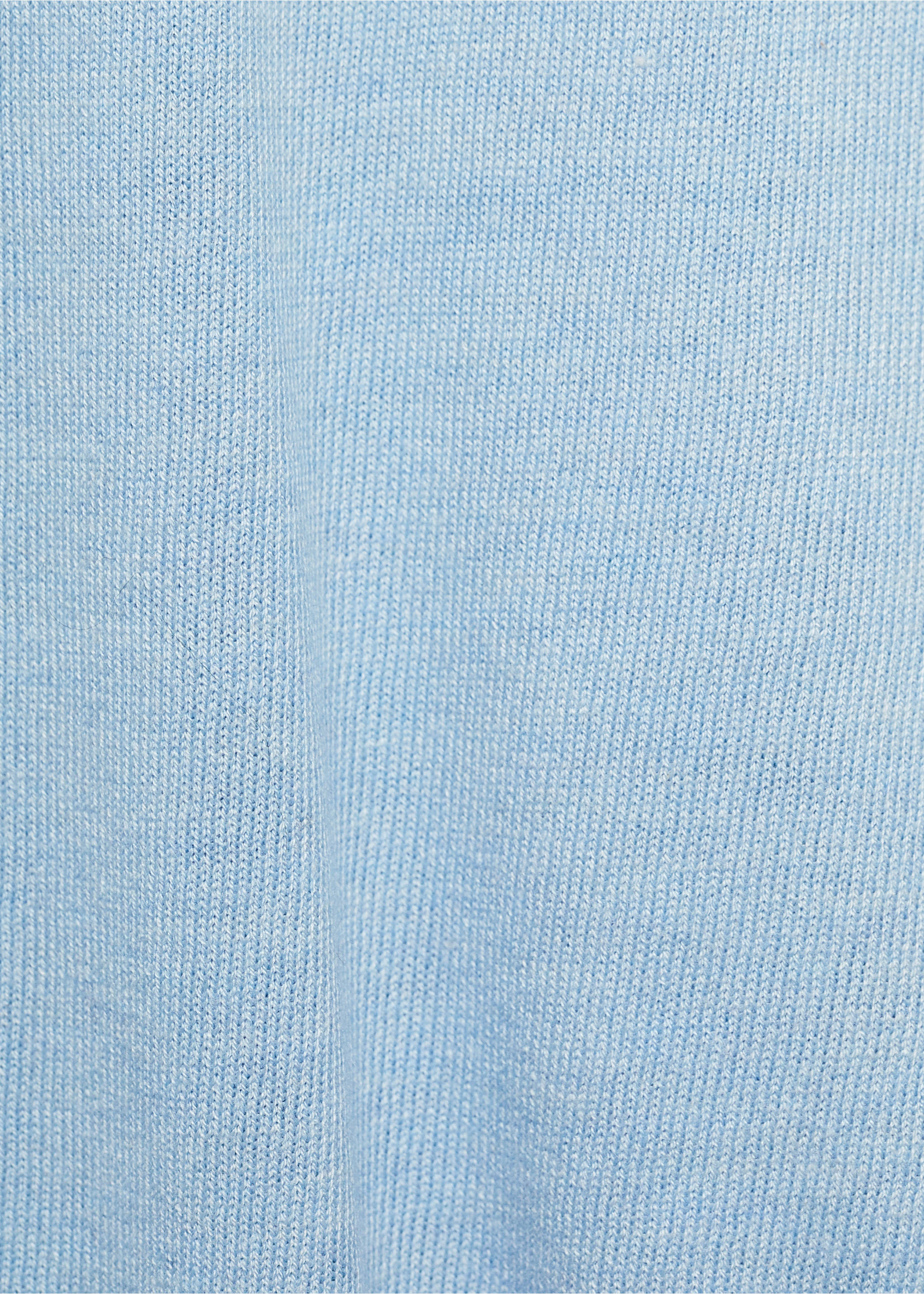 Strickpullover mit V-Ausschnitt - Detail des Artikels 0, Himmelblau. Ref: 87004082-00.