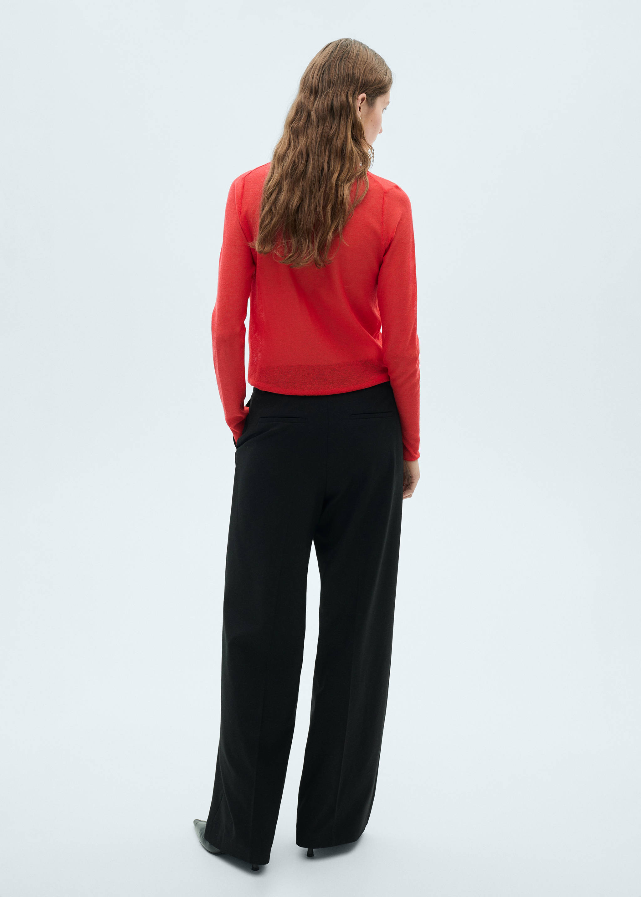 Jersei semitransparent coll alt - Revers de l'article