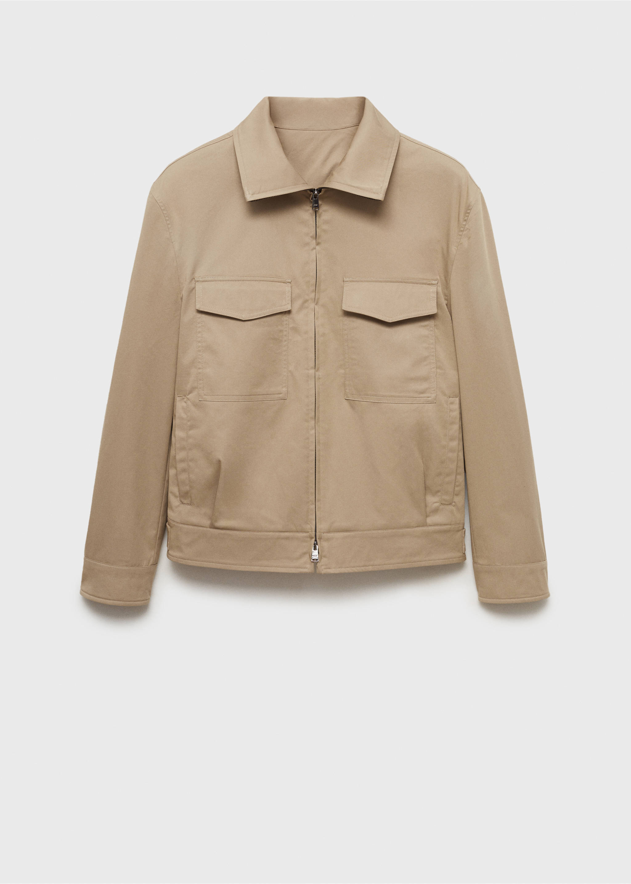 Katoenen relaxed-fit jack - Artikel zonder model, Open beige. Ref: 87004394-00.