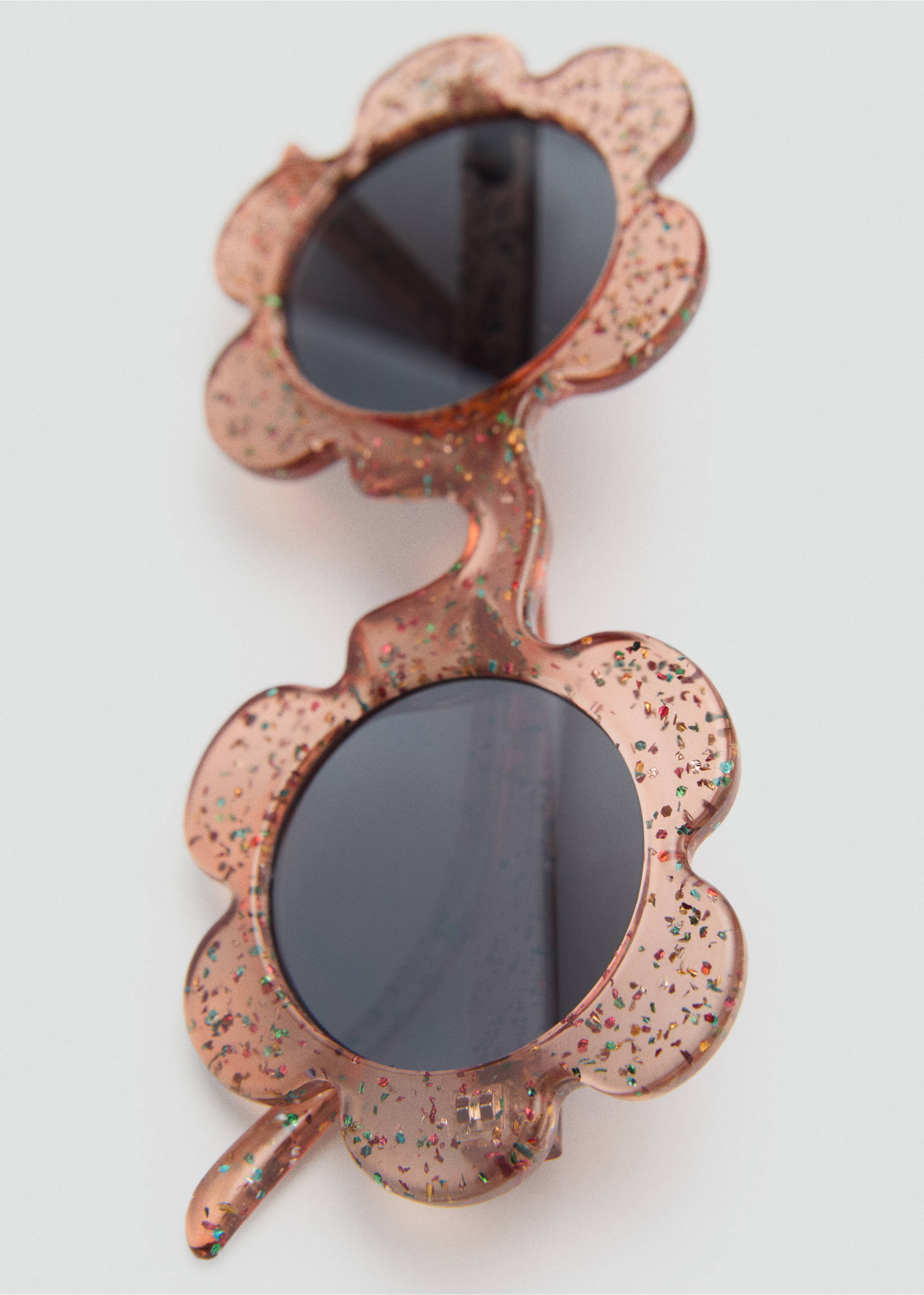 Sonnenbrille mit Blumenmotiv - Detail des Artikels 2, Zartrosa. Ref: 87004397-00.