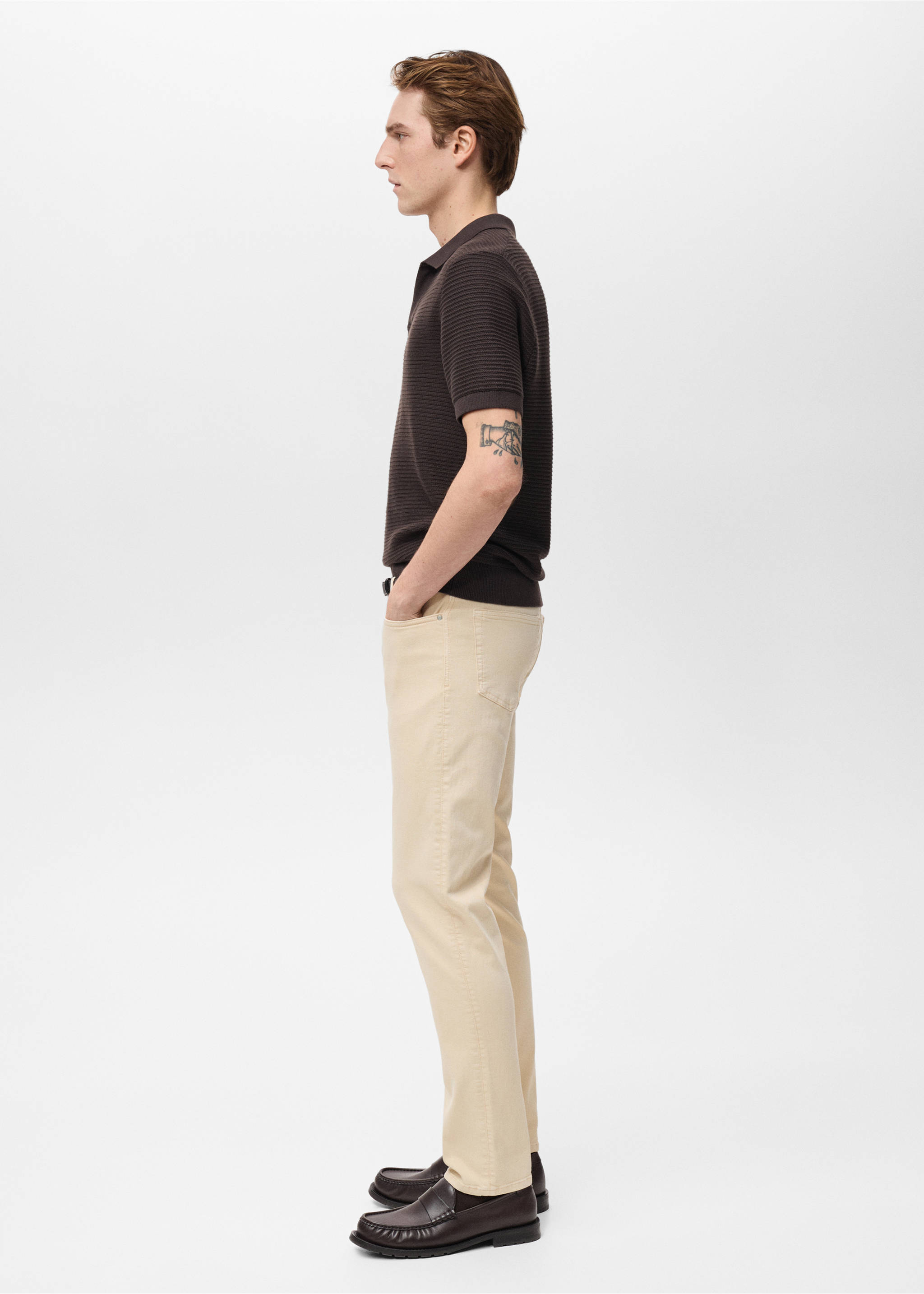 Slim fit Ultra Soft Touch Patrick jeans - Details of the article 2, Light/Pastel Grey. Ref: 87004402-00.