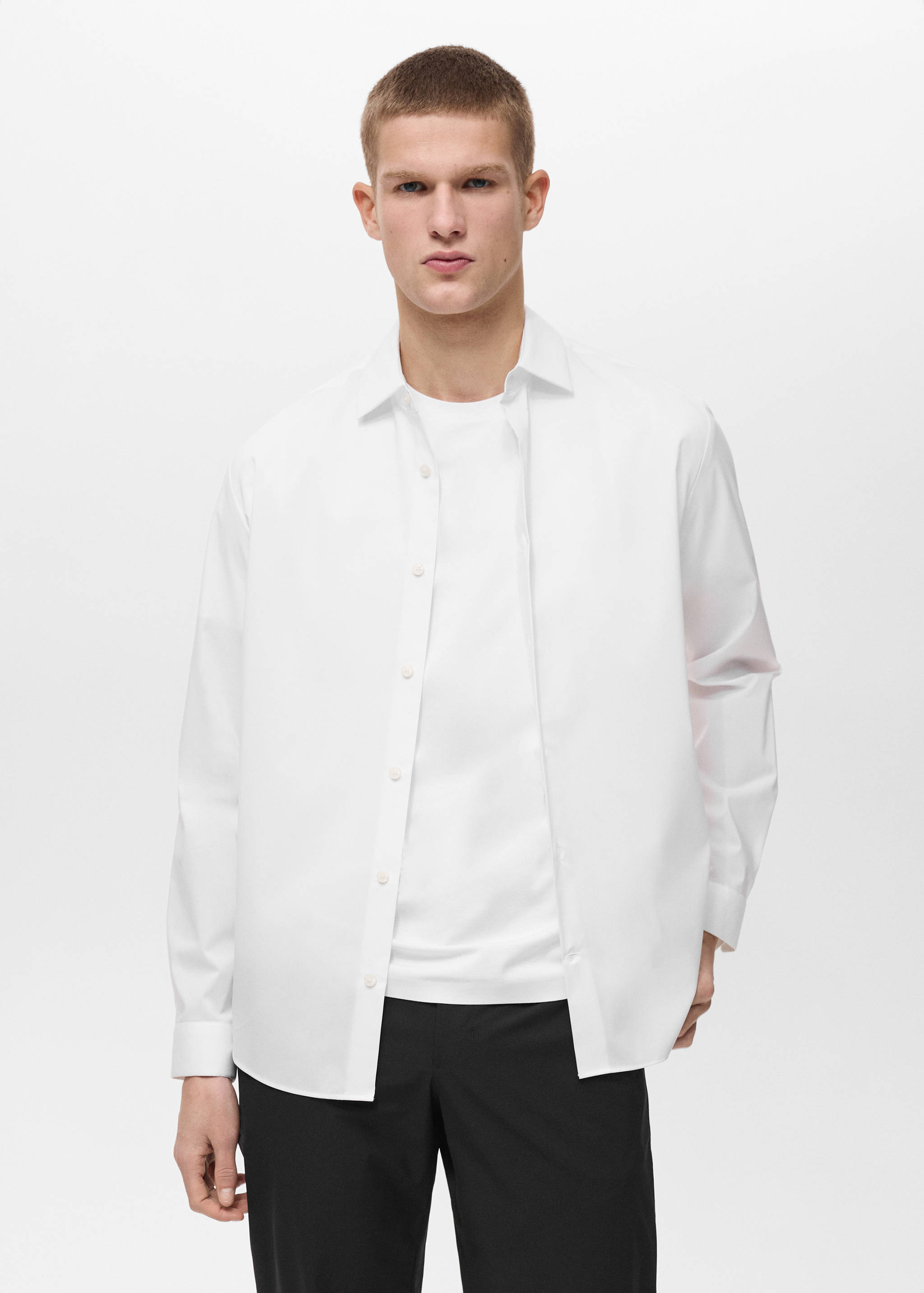 Košile comfort stretch non-iron - Náhled ve středové rovině