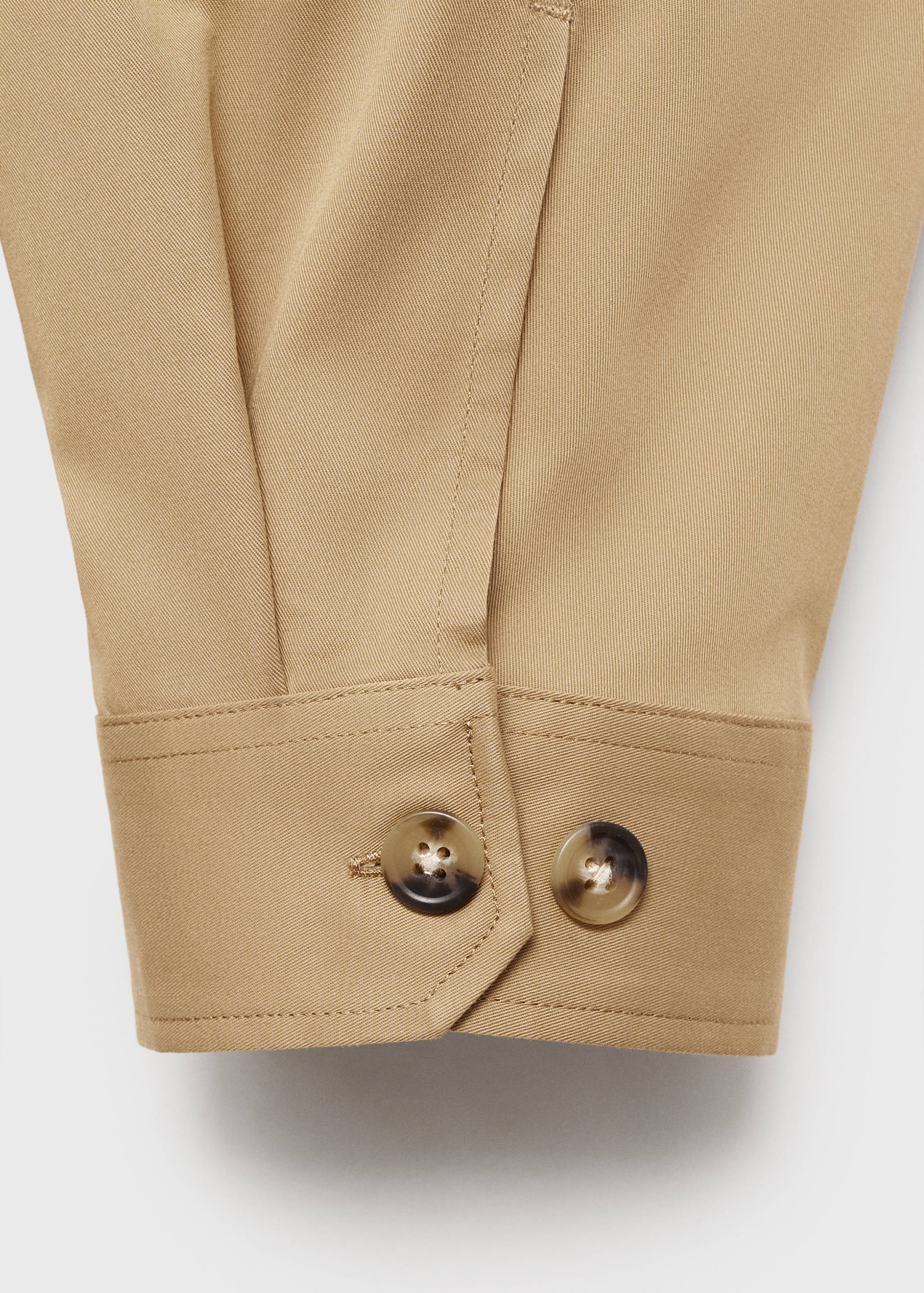 Regular-fit cotton overshirt with pockets - Details of the article 0