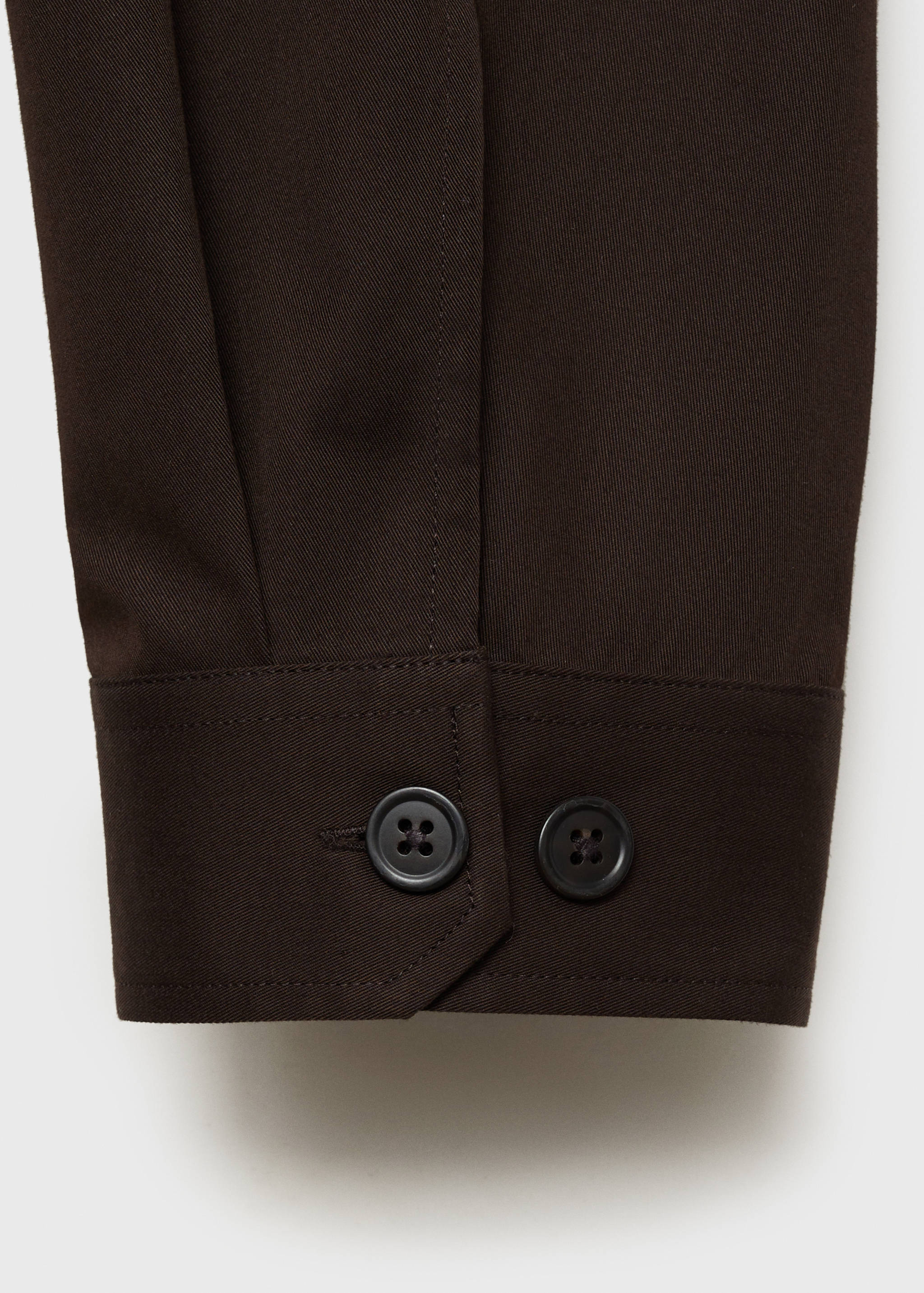Regular-fit cotton overshirt with pockets - Details of the article 0