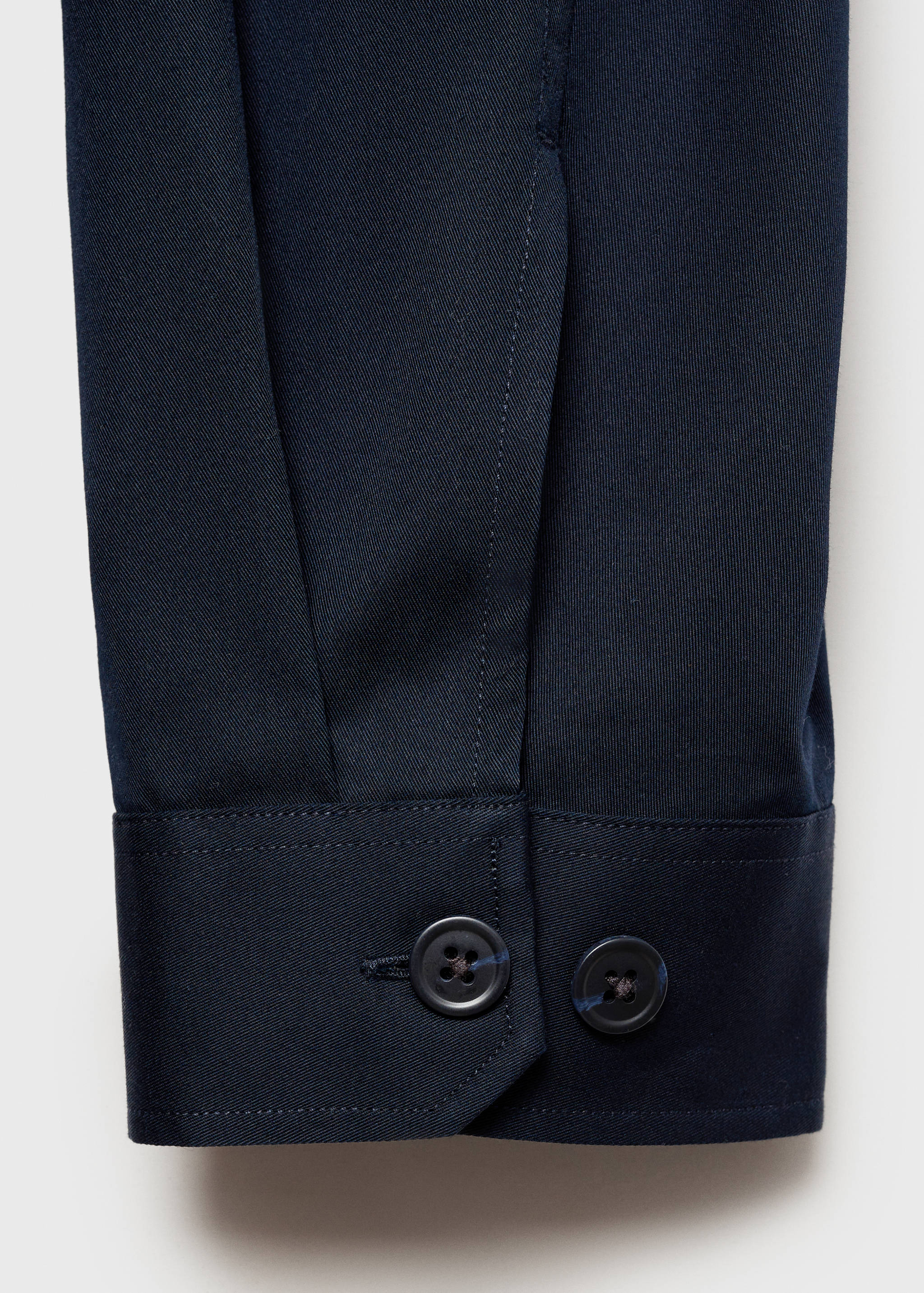 Regular-fit cotton overshirt with pockets - Details of the article 0