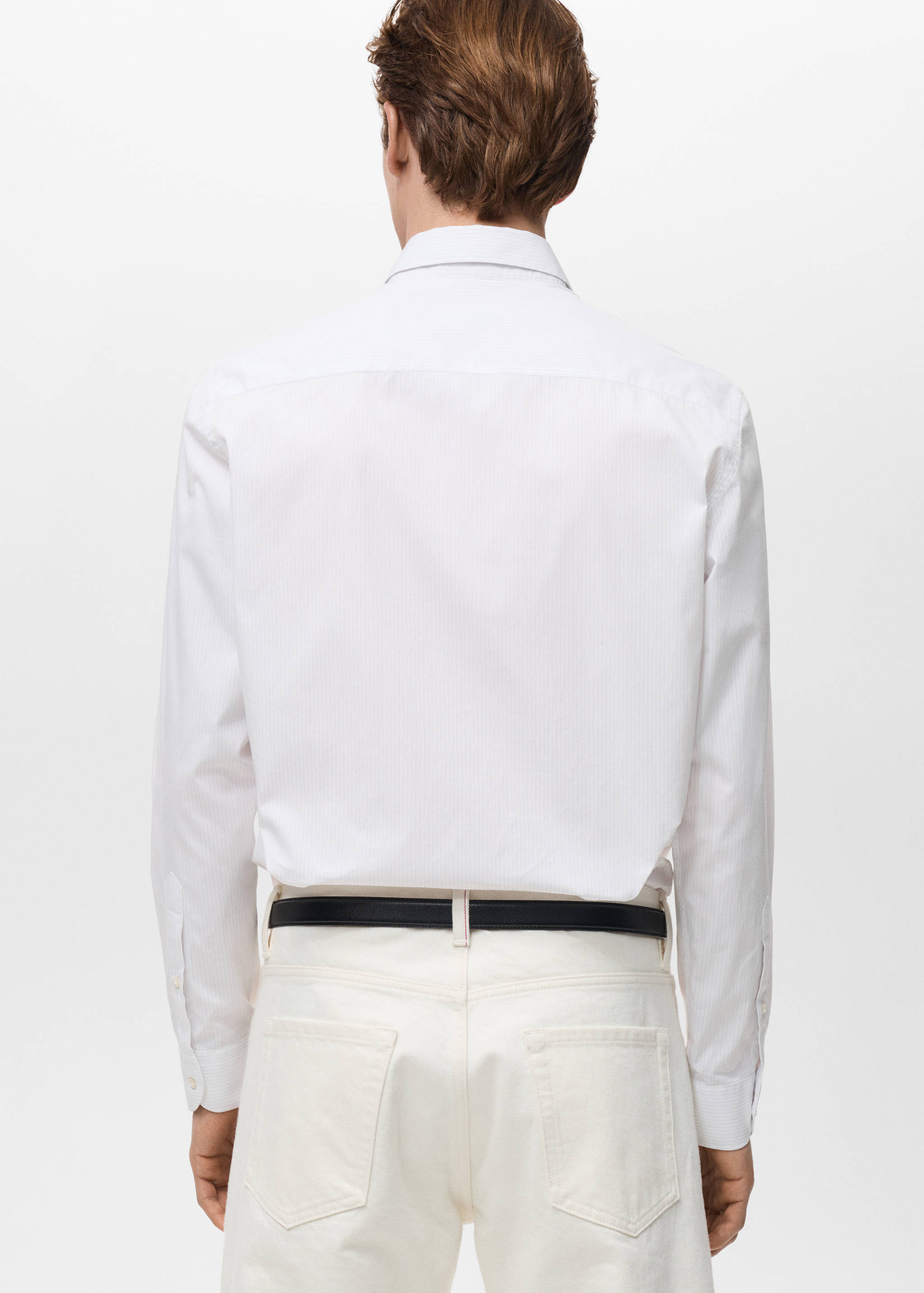 Chemise 100 % coton rayures - Verso de l’article