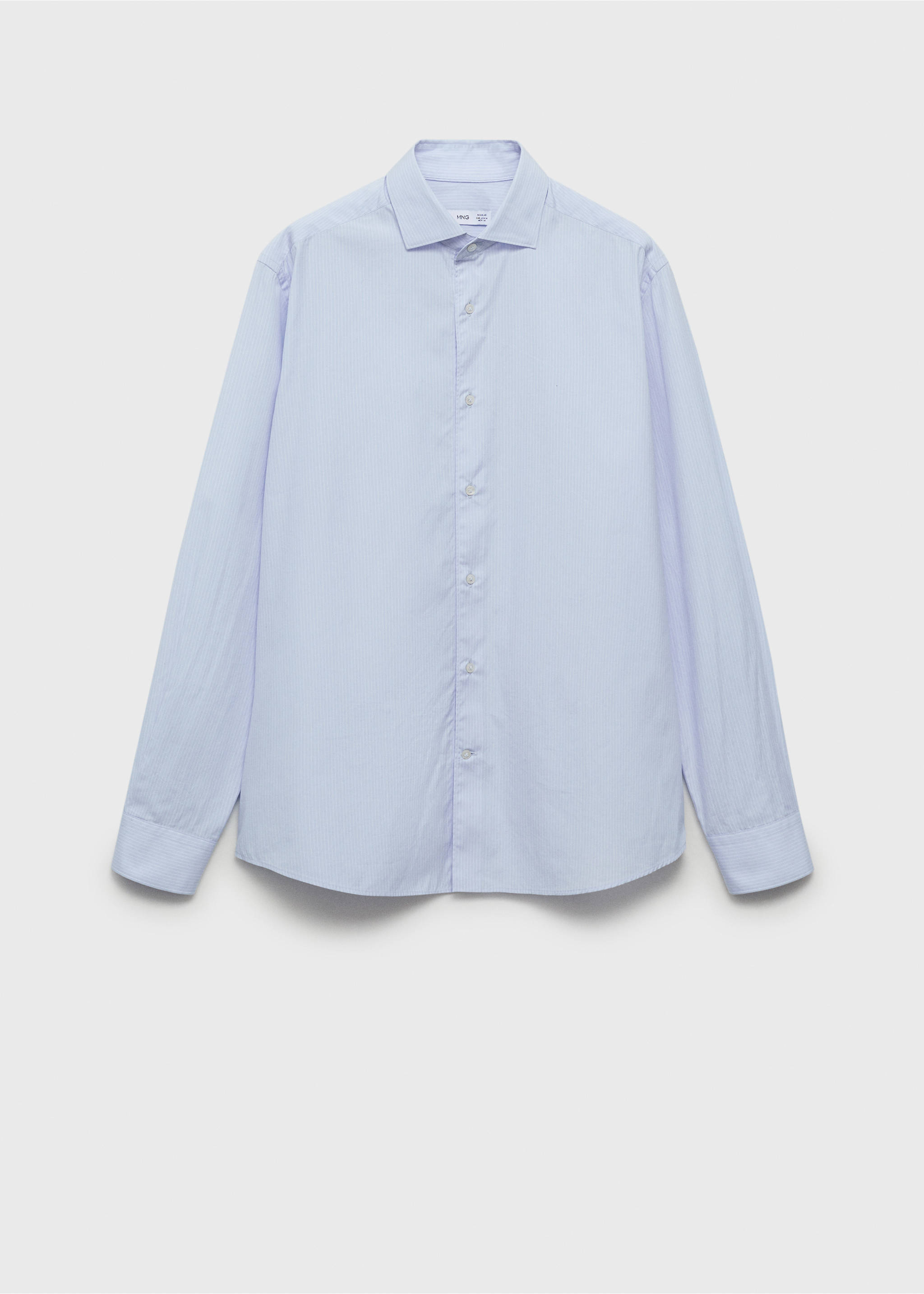 Chemise 100 % coton rayures - Article sans modèle, Bleu ciel. Ref: 87004411-00.