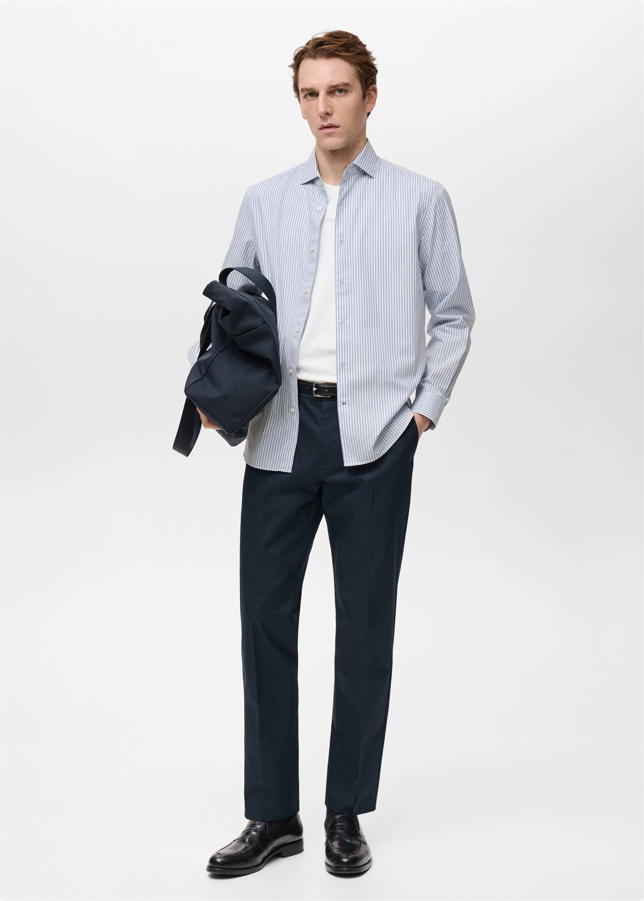 Chemise 100 % coton rayures - Plan général