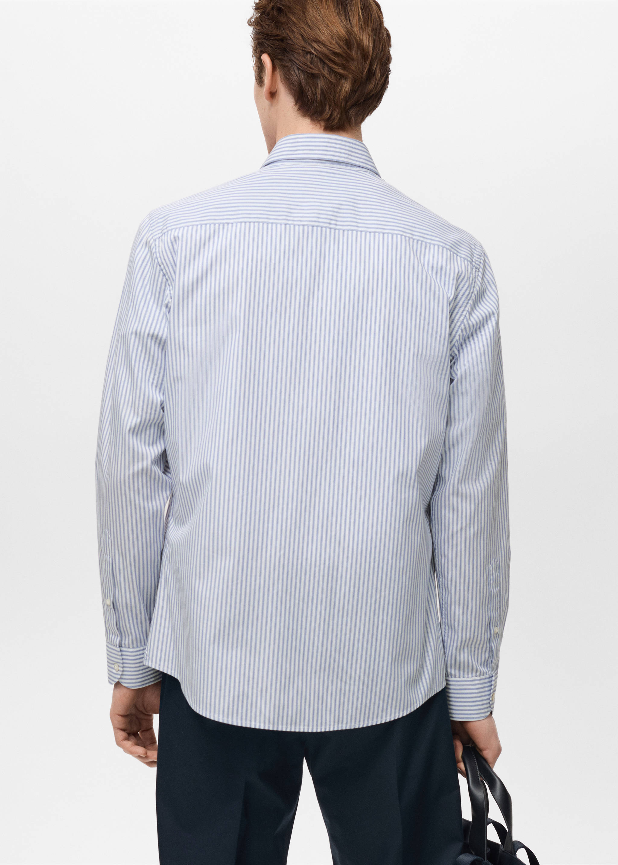 Chemise 100 % coton rayures - Verso de l’article
