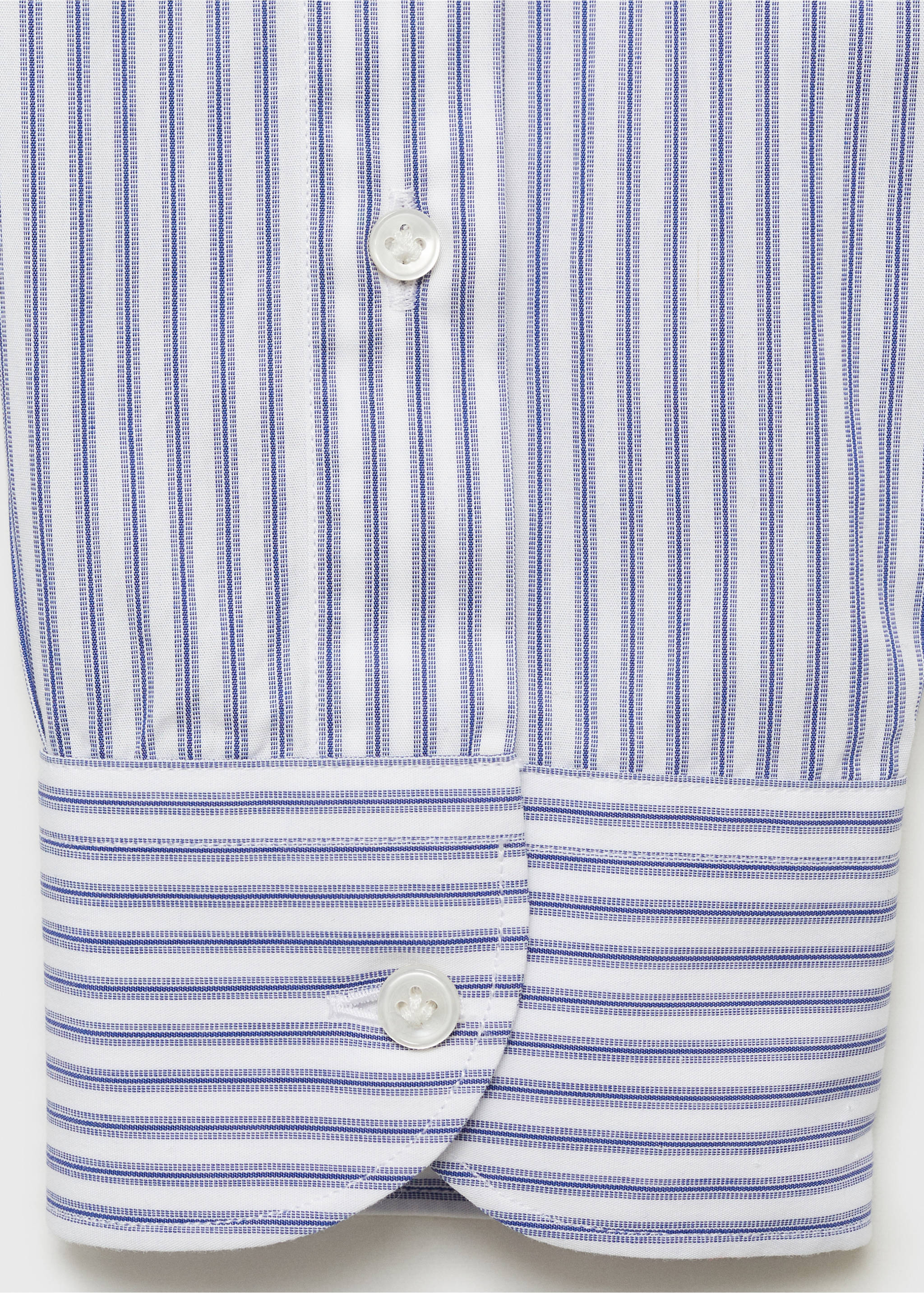 Chemise 100 % coton rayures - Détail de l'article 0, Bleu. Ref: 87004411-00.