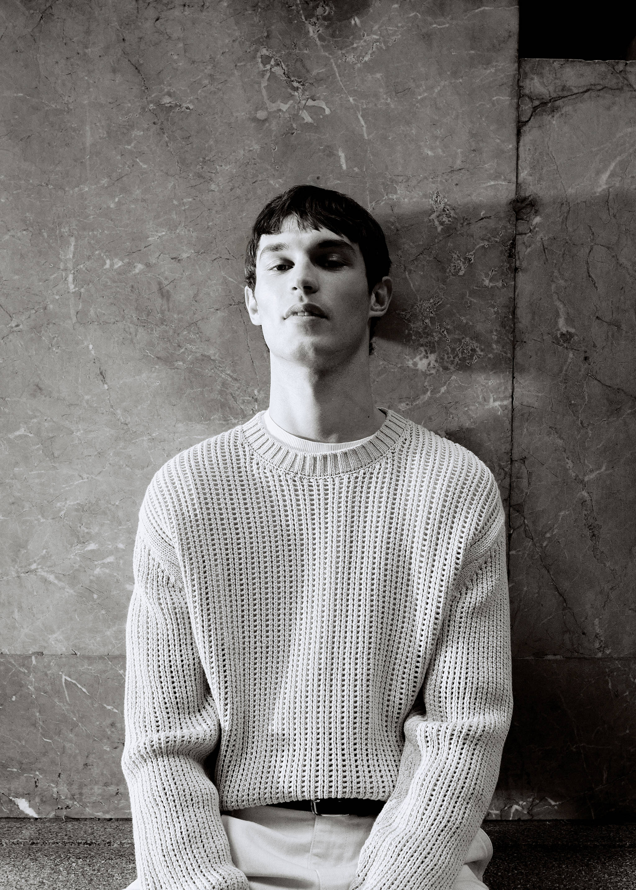 Pull 100 % coton maille ajourée - Détail de l'article 5