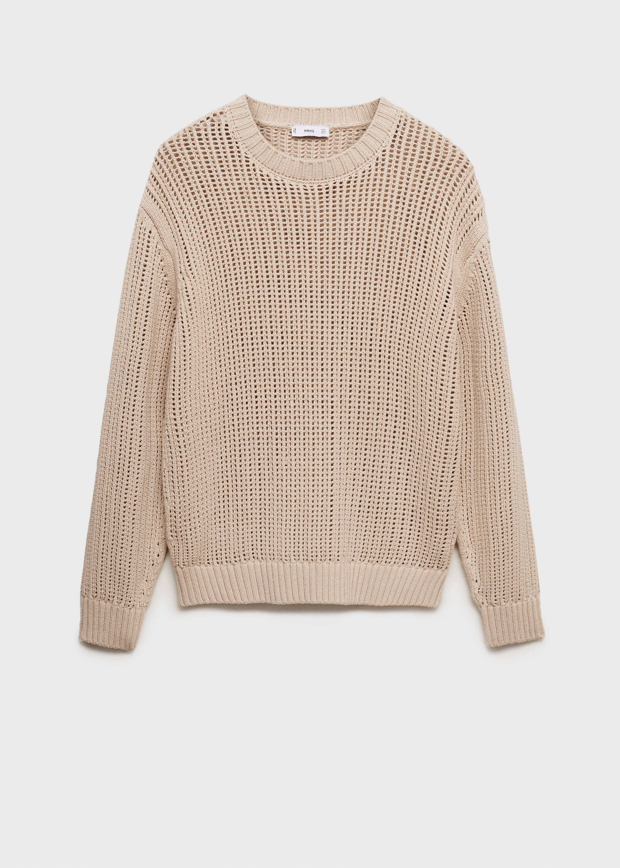 Pullover aus 100 % Baumwolle mit Lochmuster - Artikel ohne Model