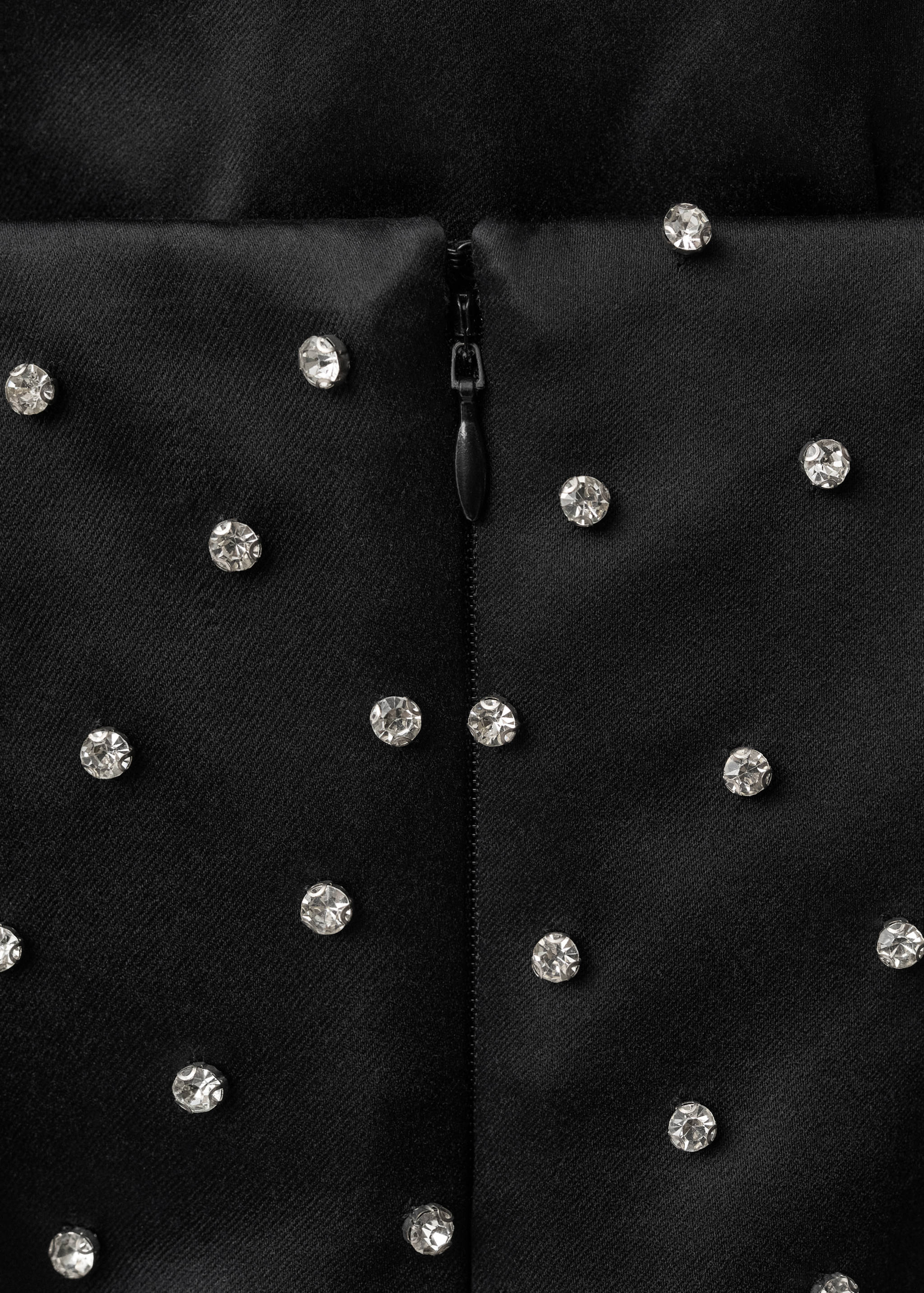 Strapless dress with shiny details - Details of the article 0