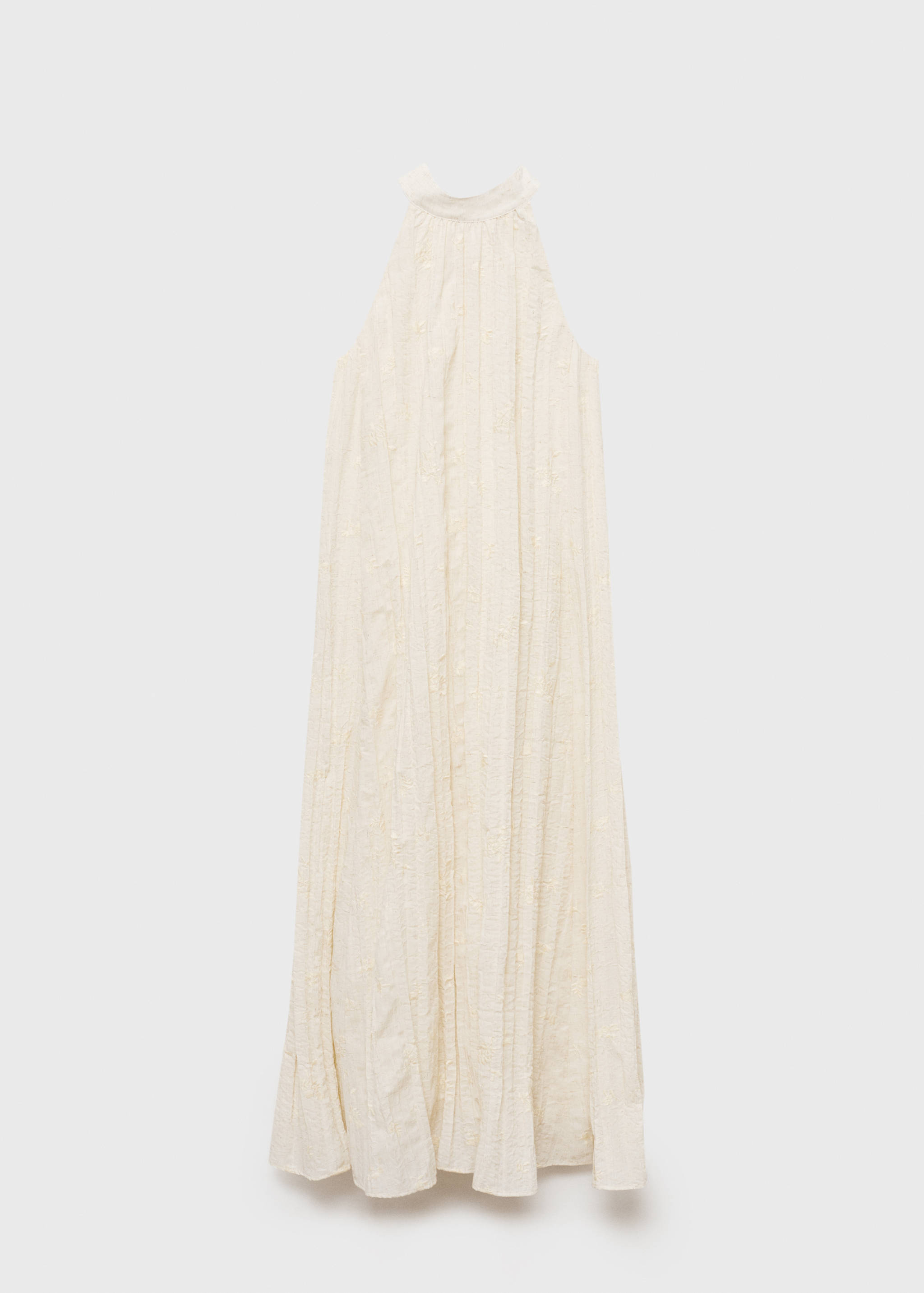 Vestido com mistura de linho bordado - Artigo sem modelo