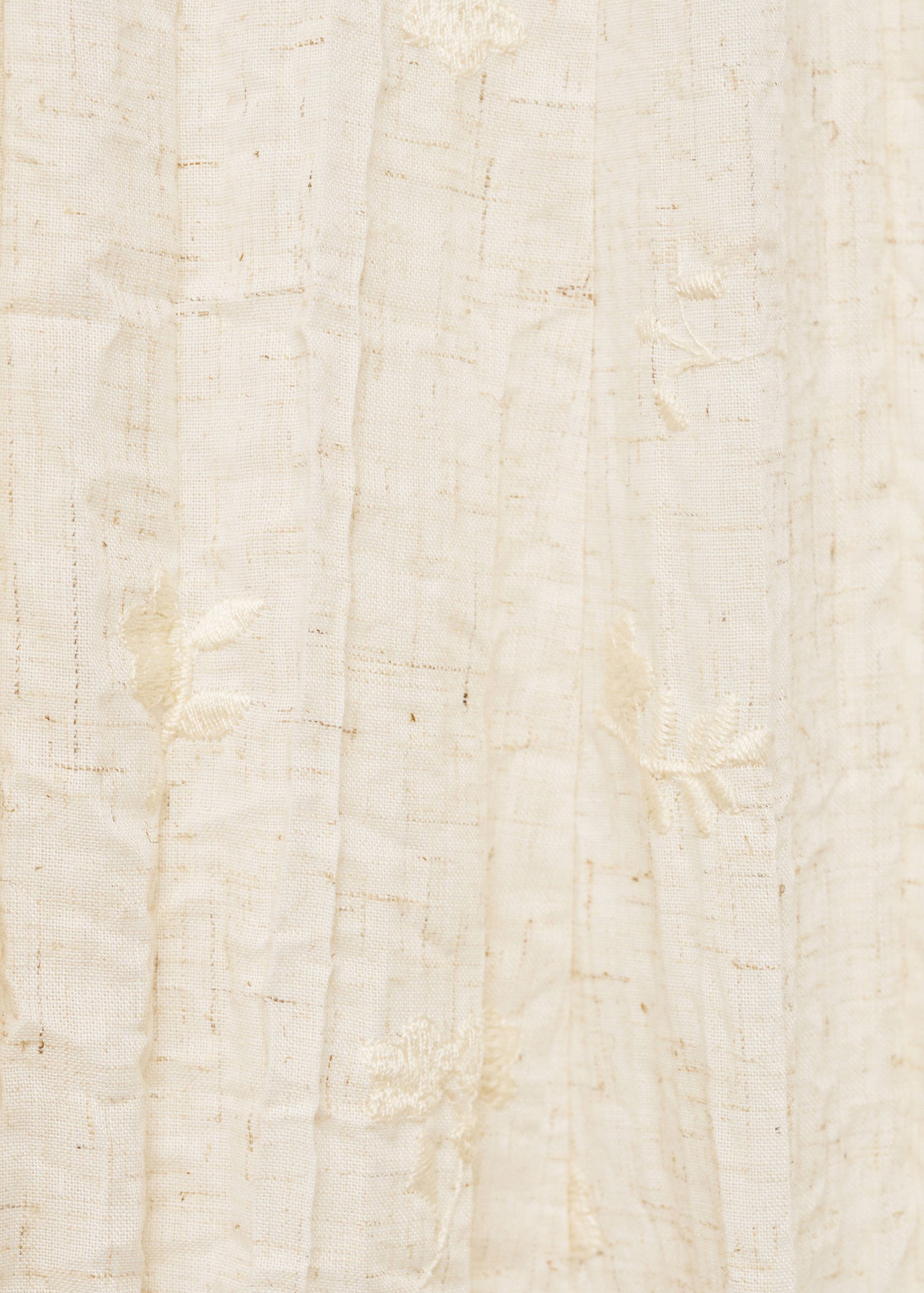 Vestido com mistura de linho bordado - Pormenor do artigo 8