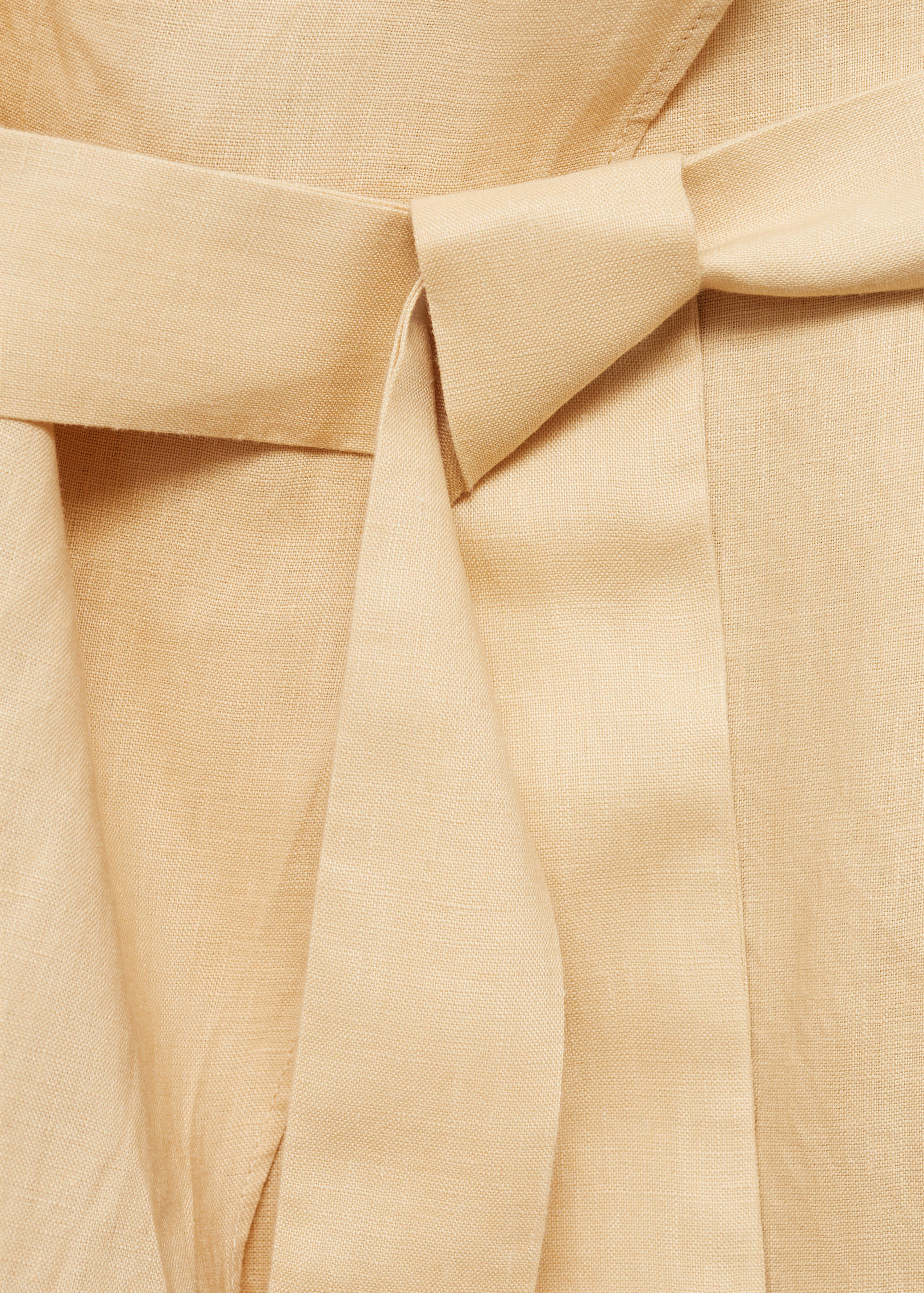 Belt linen dress - Details of the article 0