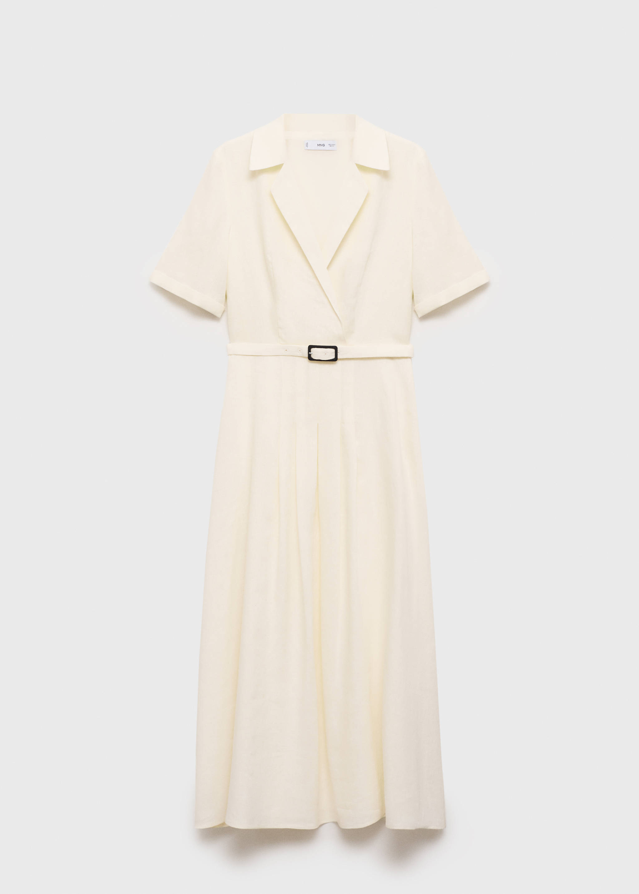 Leinenkleid mit Gürtel - Artikel ohne Model