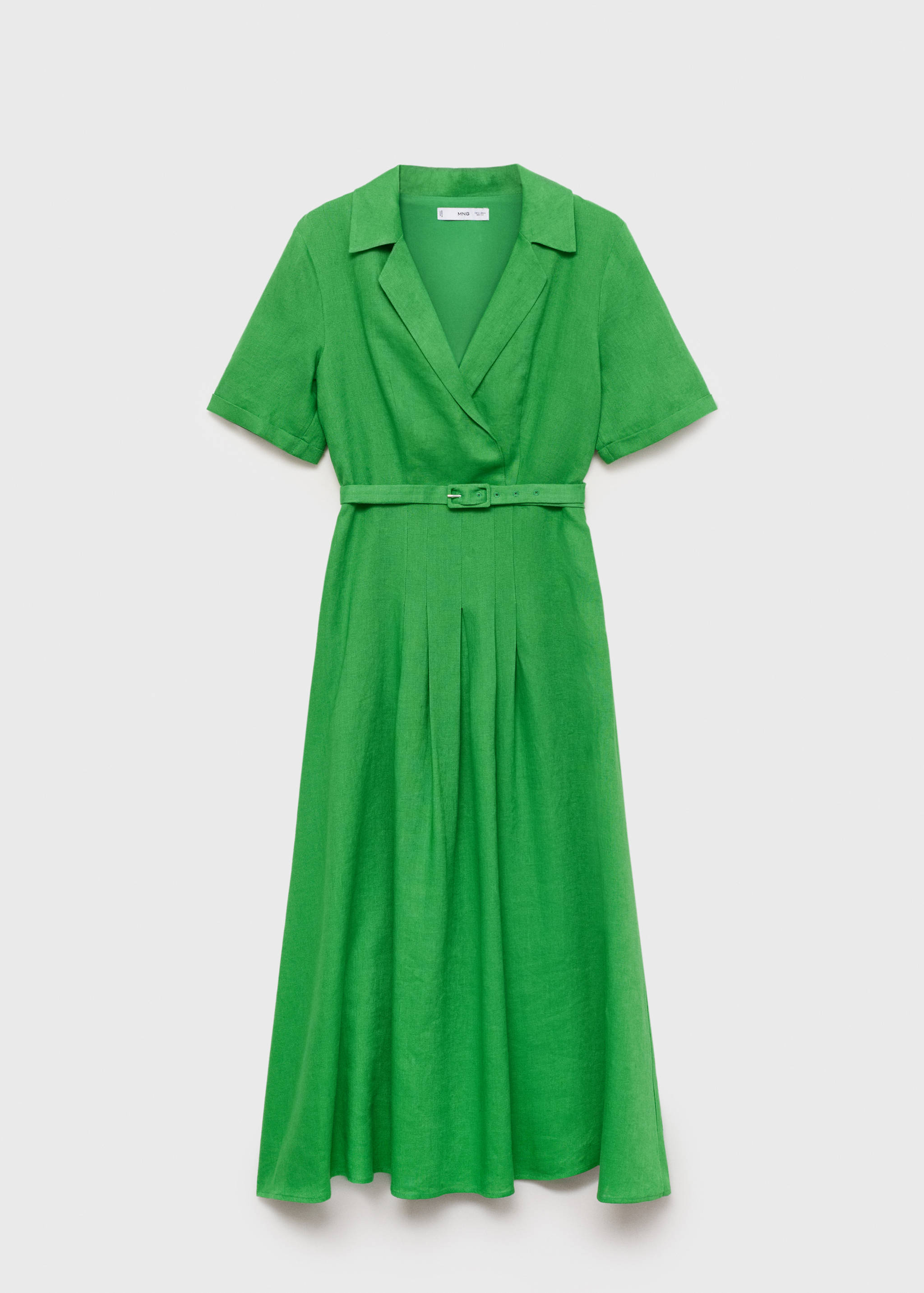 Leinenkleid mit Gürtel - Artikel ohne Model