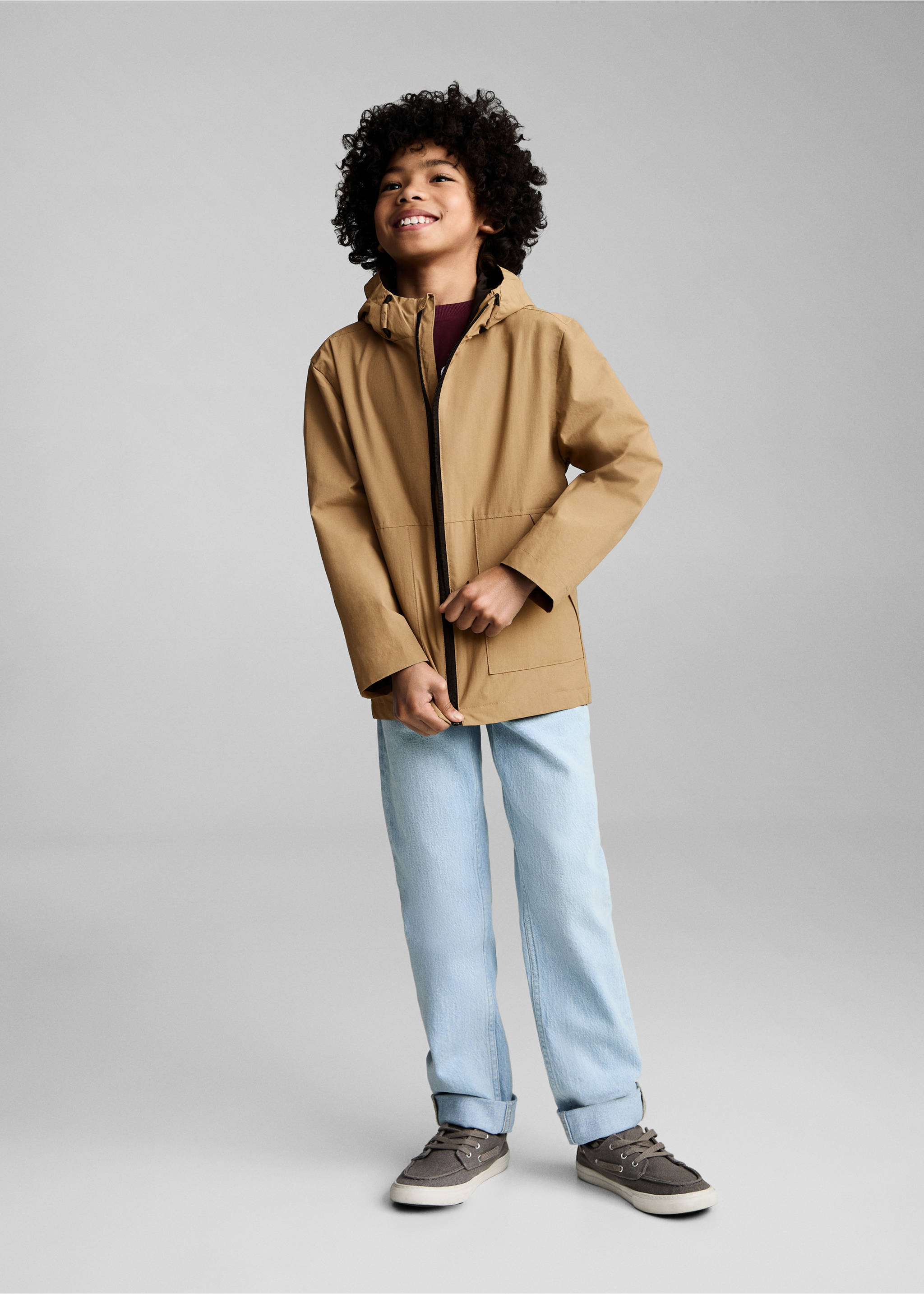 Hooded parka - General plane, Sand. Ref: 87004793-00.