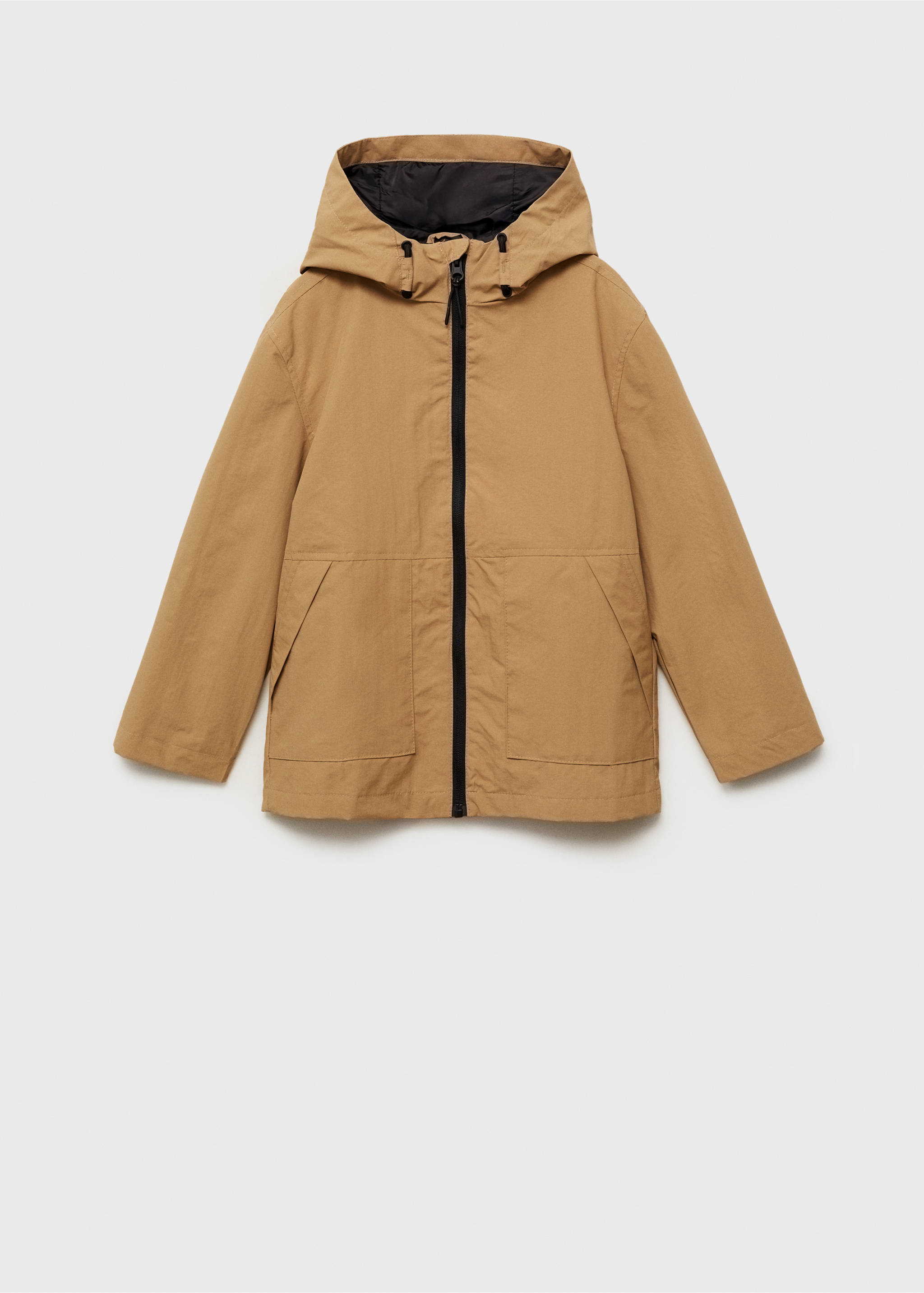 Hooded parka - Article without model, Sand. Ref: 87004793-00.