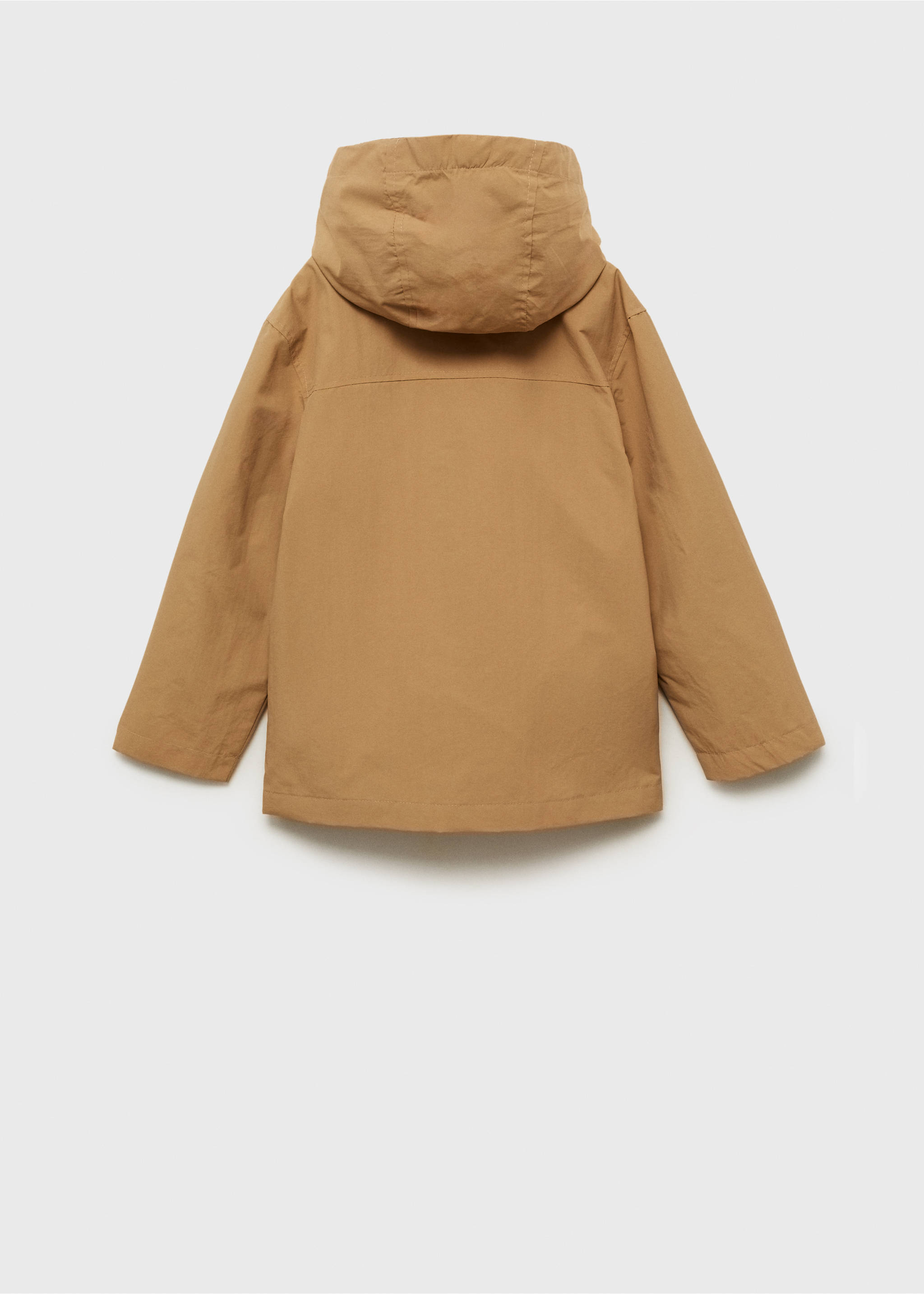 Hooded parka - Reverse of the article, Sand. Ref: 87004793-00.