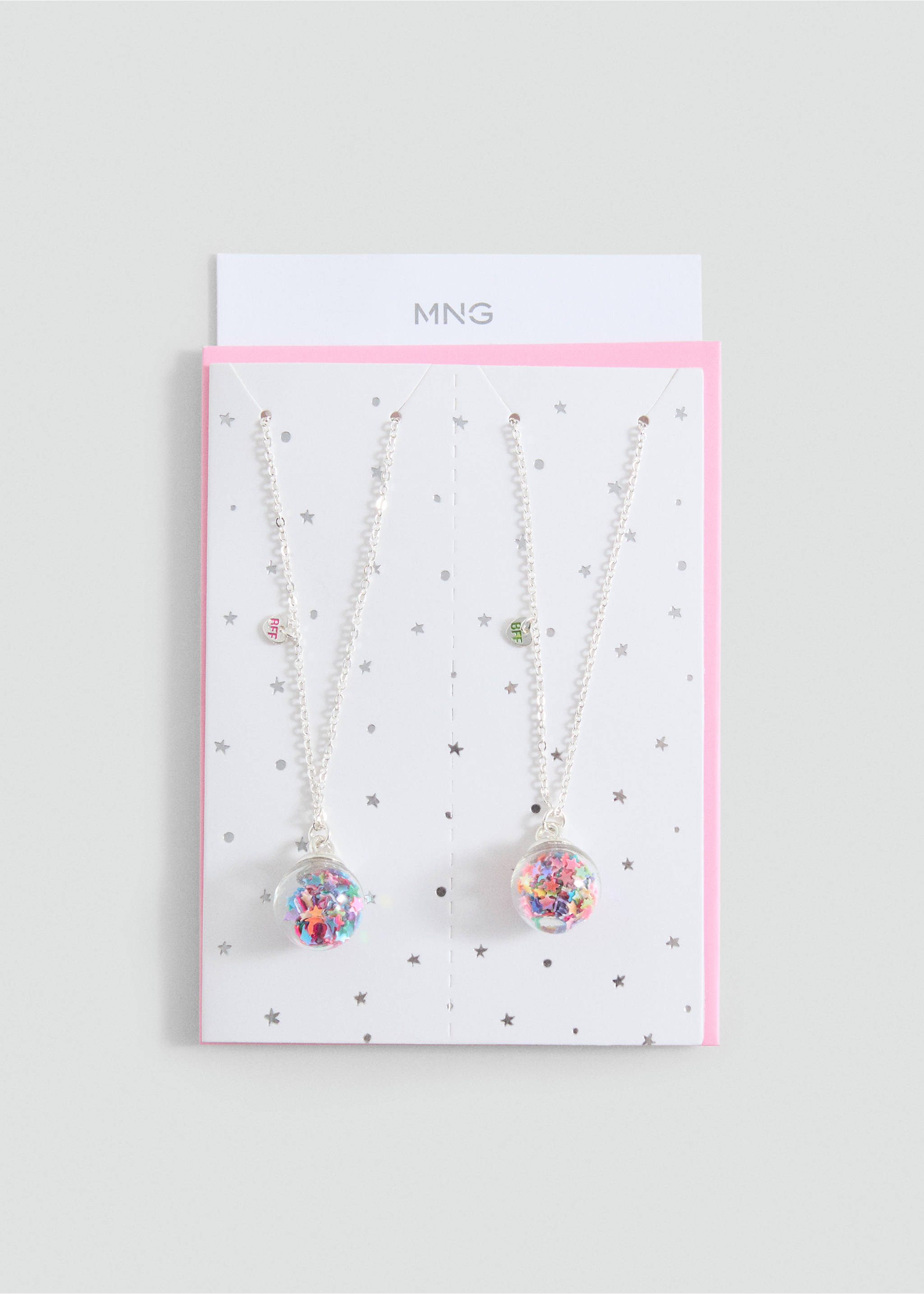 2 pack Best Friends necklace - Article without model, Silver. Ref: 87004799-00.