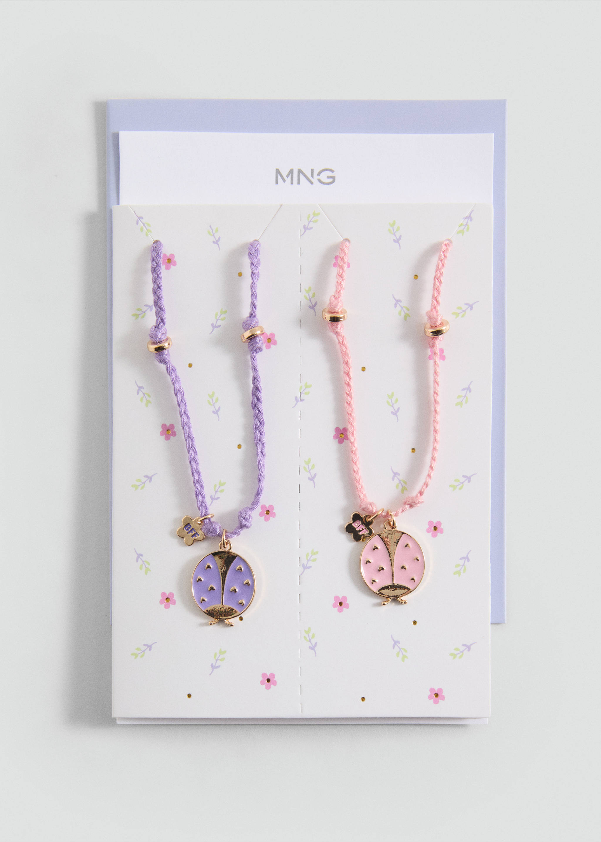 Combined necklace pack - Details of the article 1, Pink. Ref: 87004800-00.