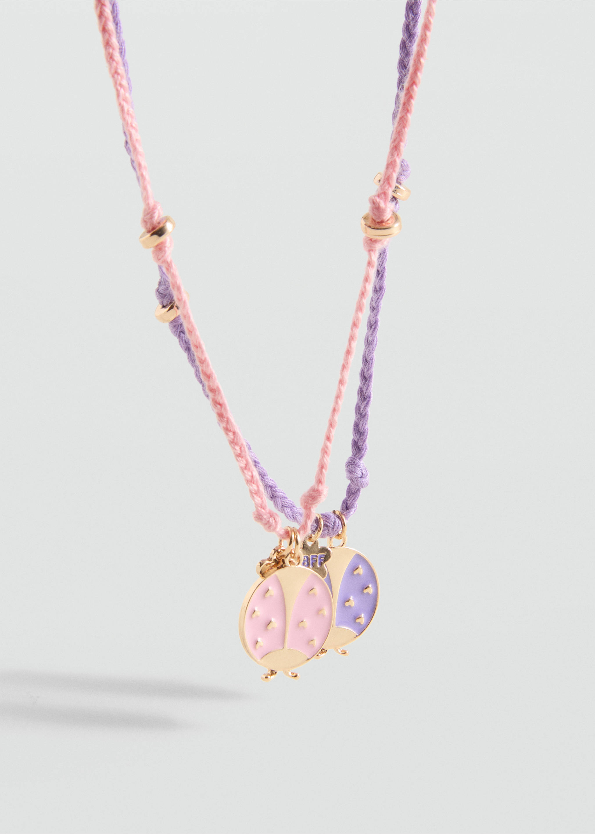 Combined necklace pack - Details of the article 3, Pink. Ref: 87004800-00.