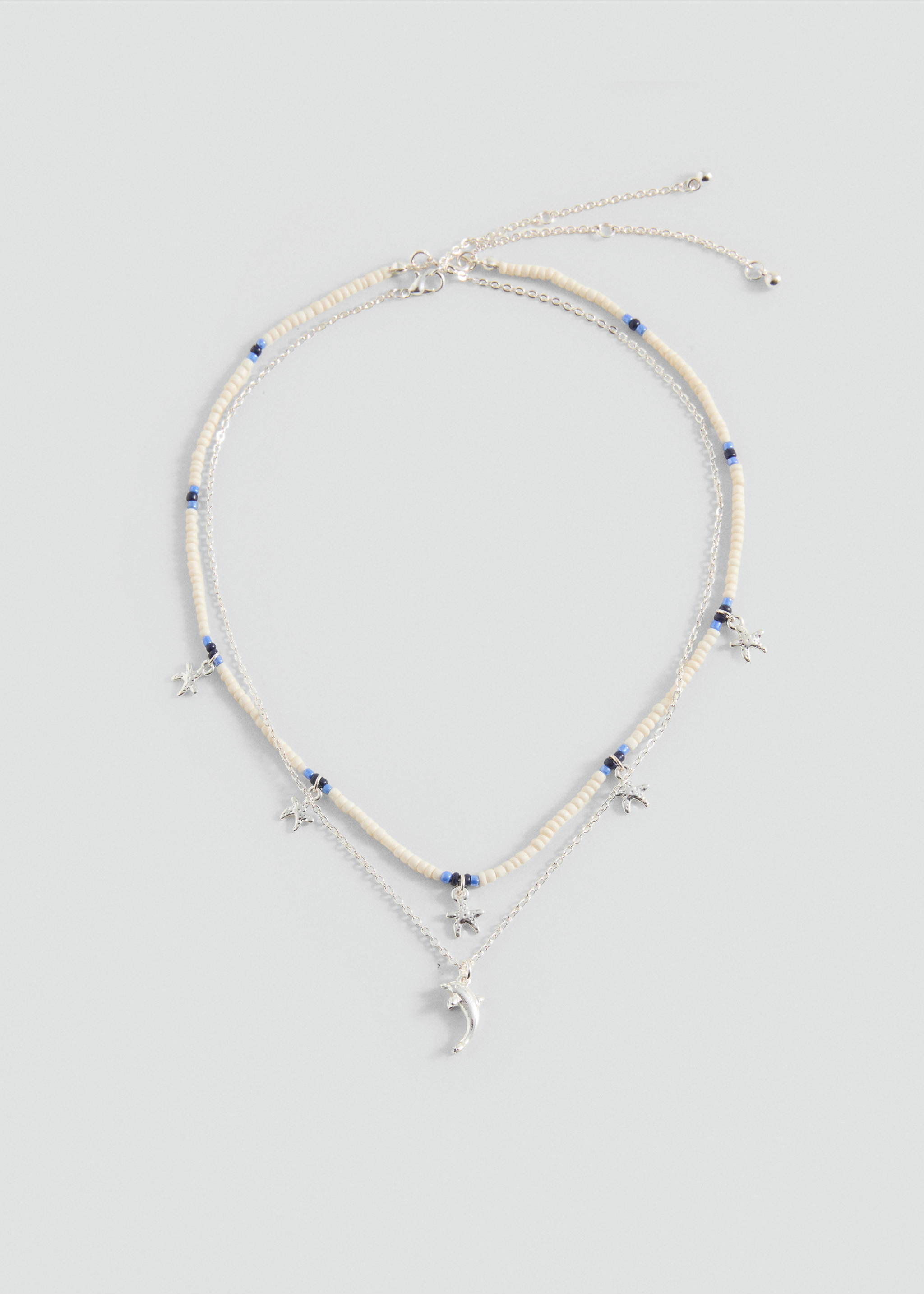 Chain tassel necklace - Article without model, Silver. Ref: 87004807-00.