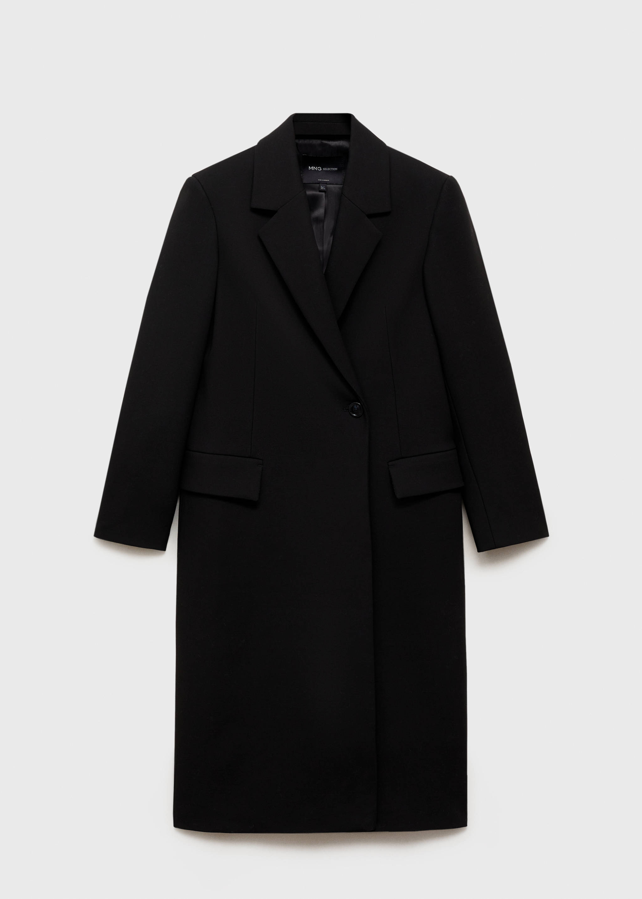 Long structured wool coat - Article without model
