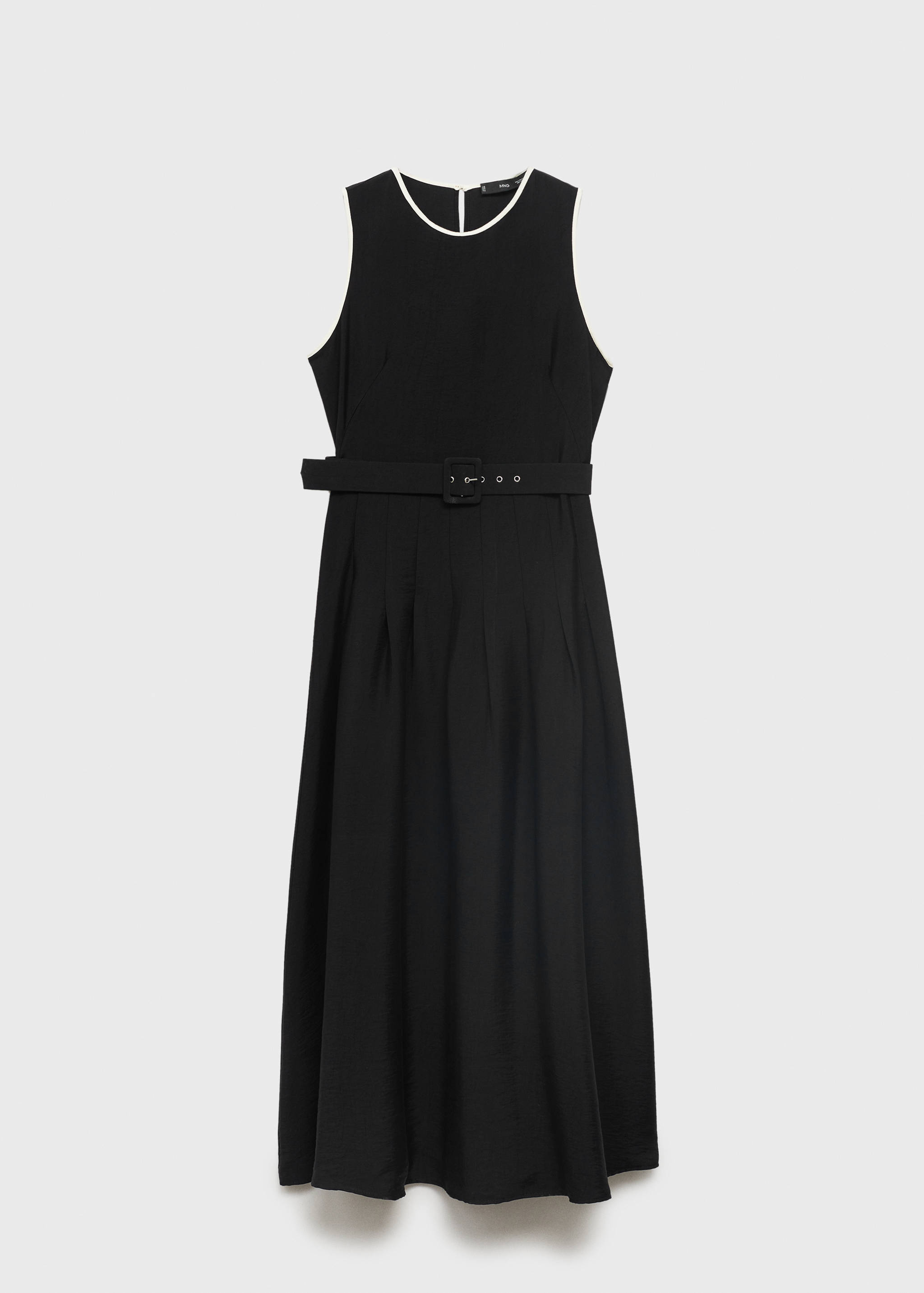 Vestido midi evasé cinturón - Artículo sin modelo