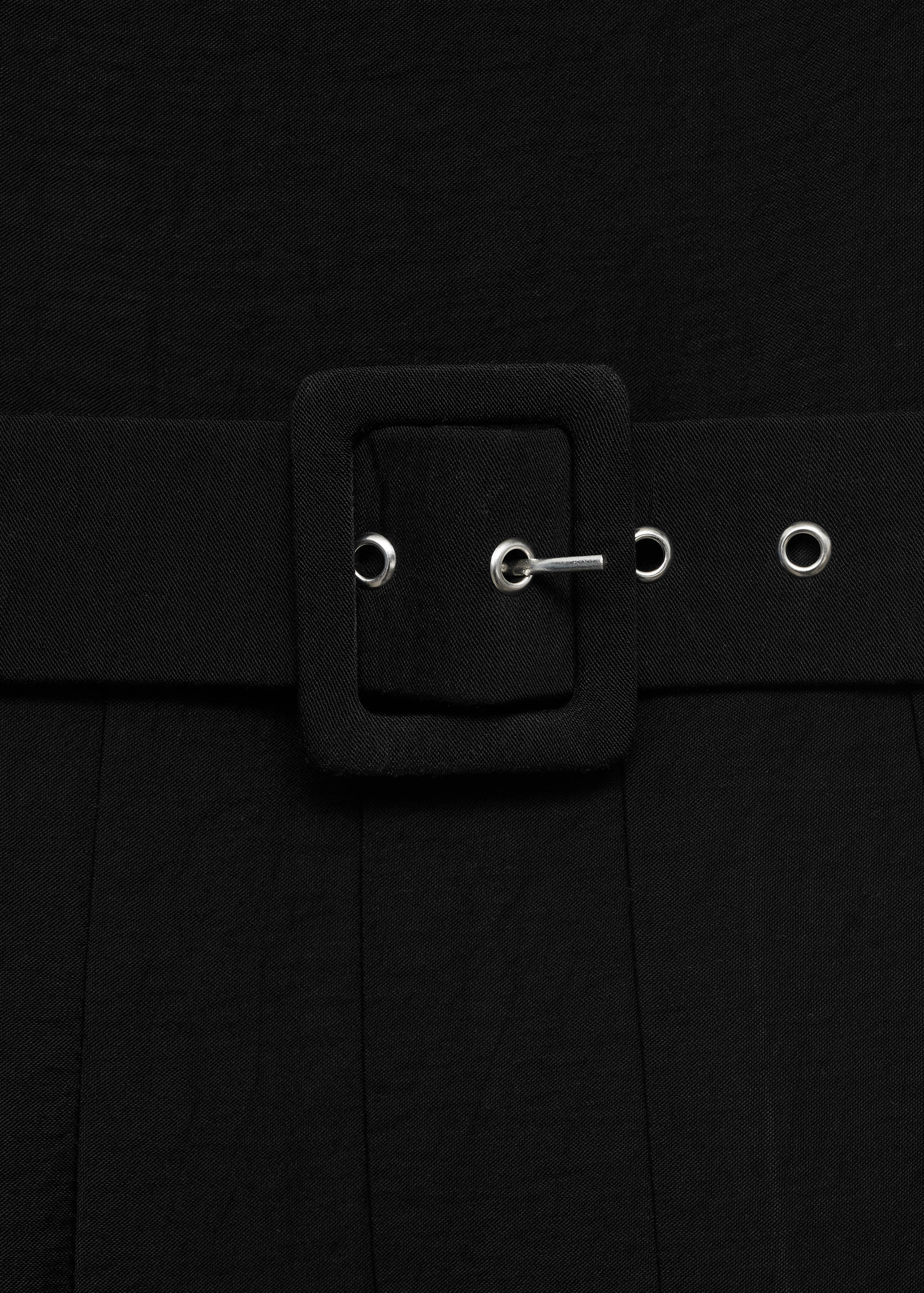 Vestido midi evasé cinturón - Detalle del artículo 8