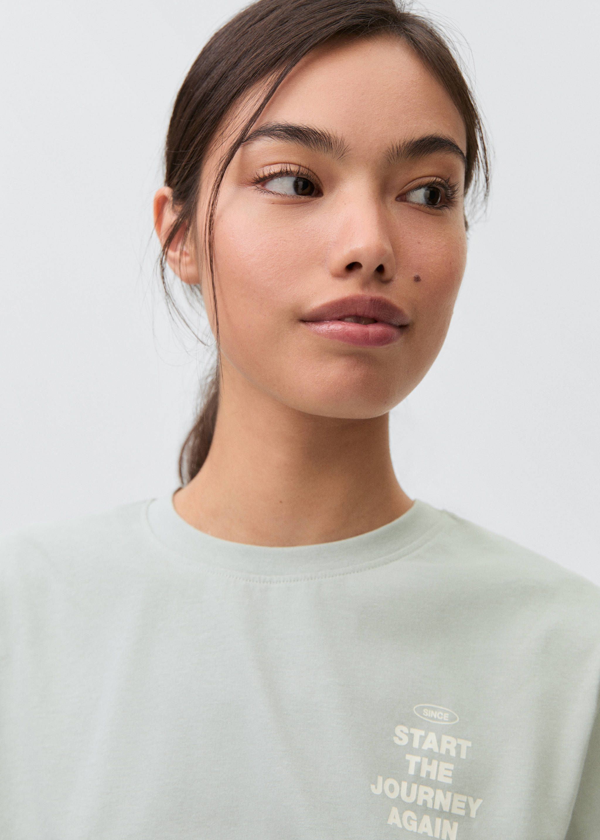 T-Shirt mit Schriftzug - Detail des Artikels 1