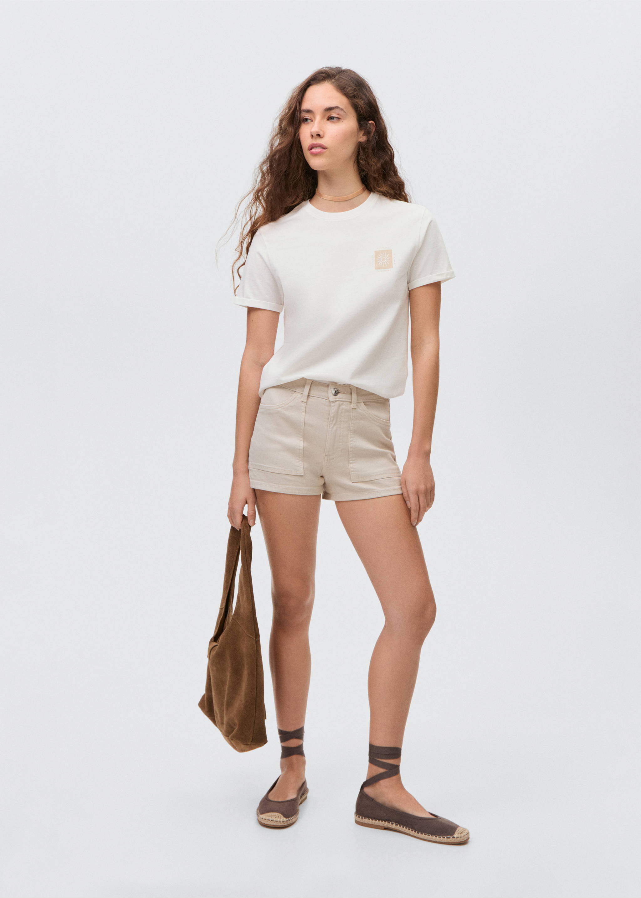 Printed cotton-blend t-shirt - General plane, Off White. Ref: 87005737-00.