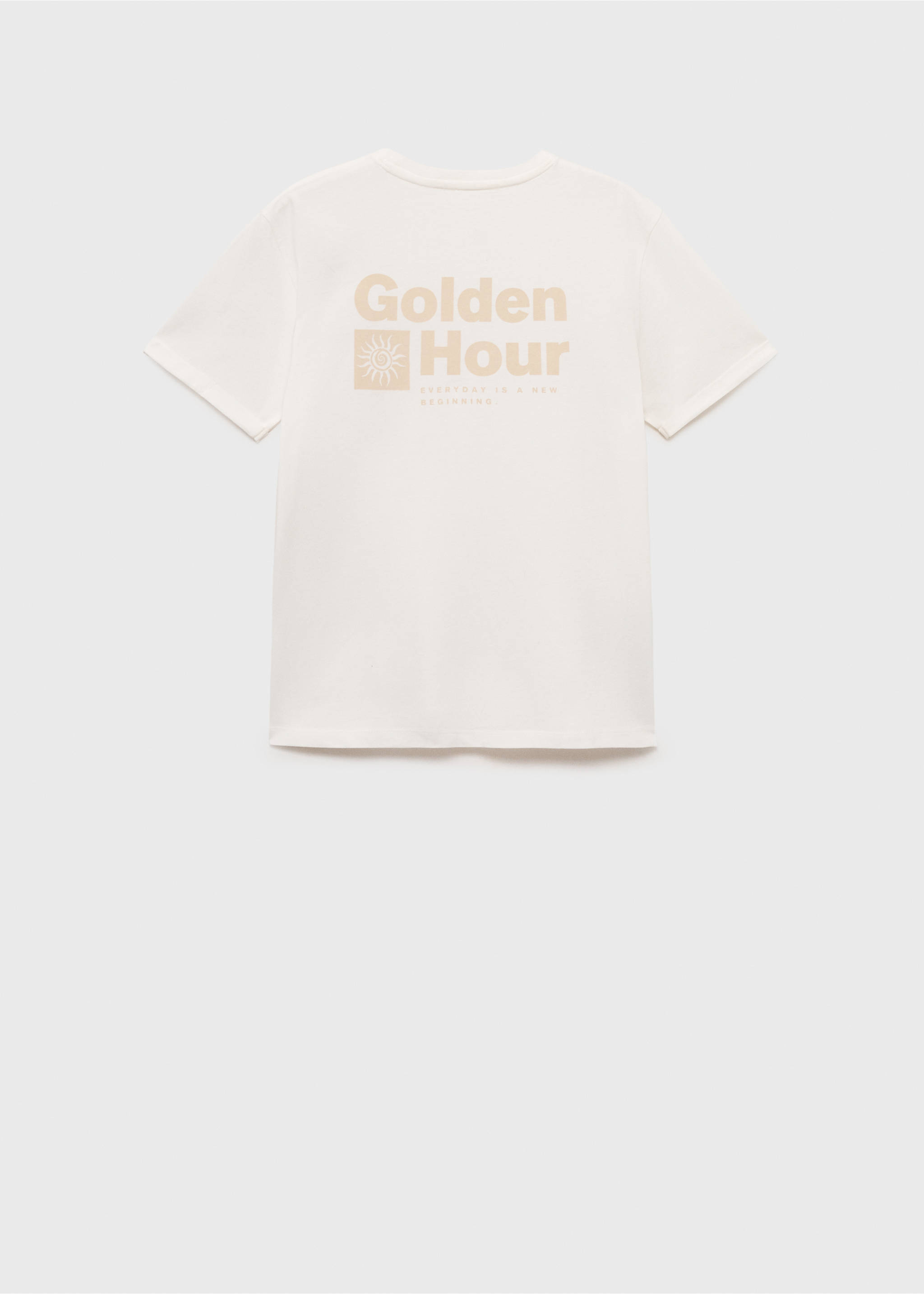 Printed cotton-blend t-shirt - Reverse of the article, Off White. Ref: 87005737-00.