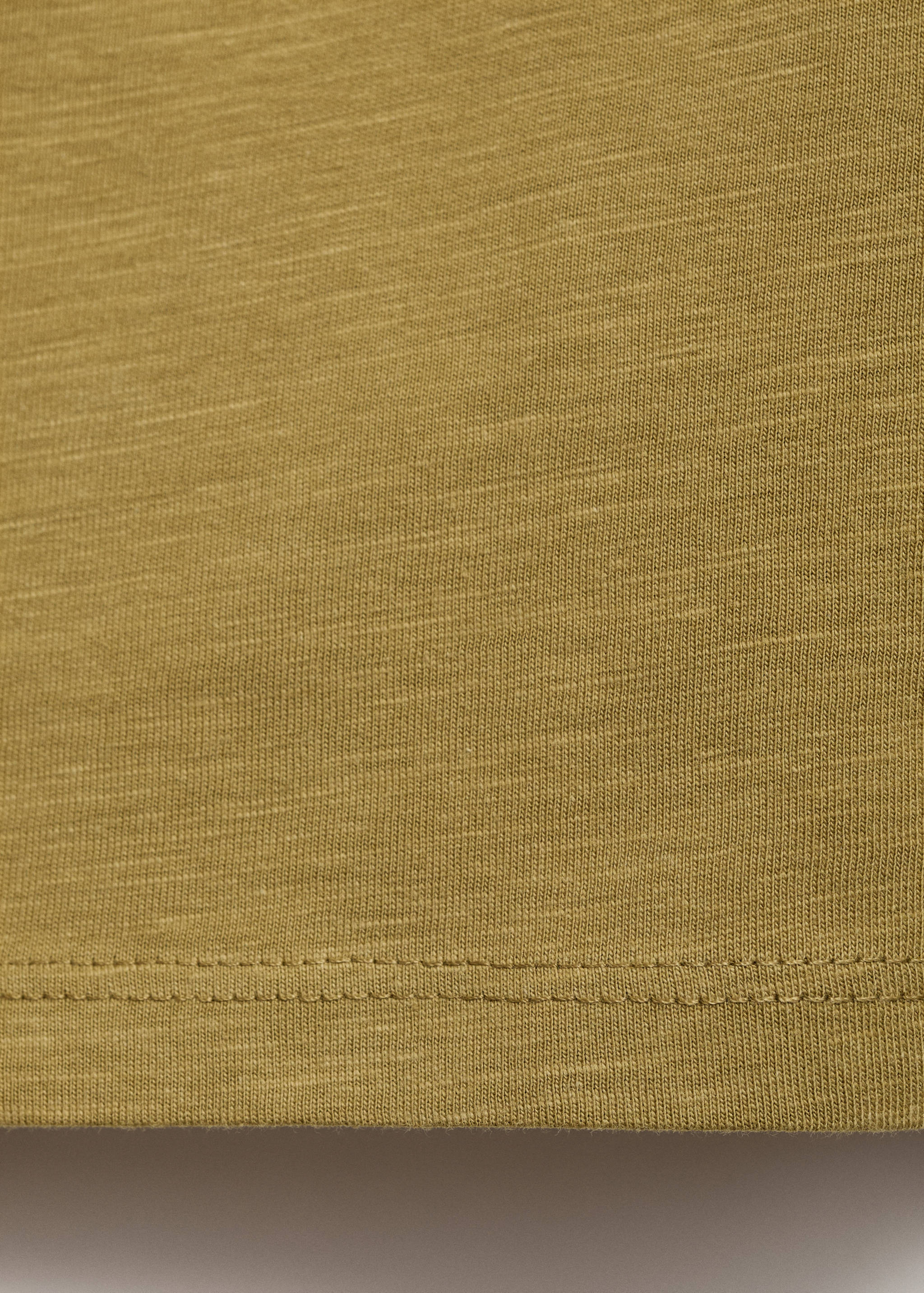 Embroidered cotton message t-shirt - Details of the article 0